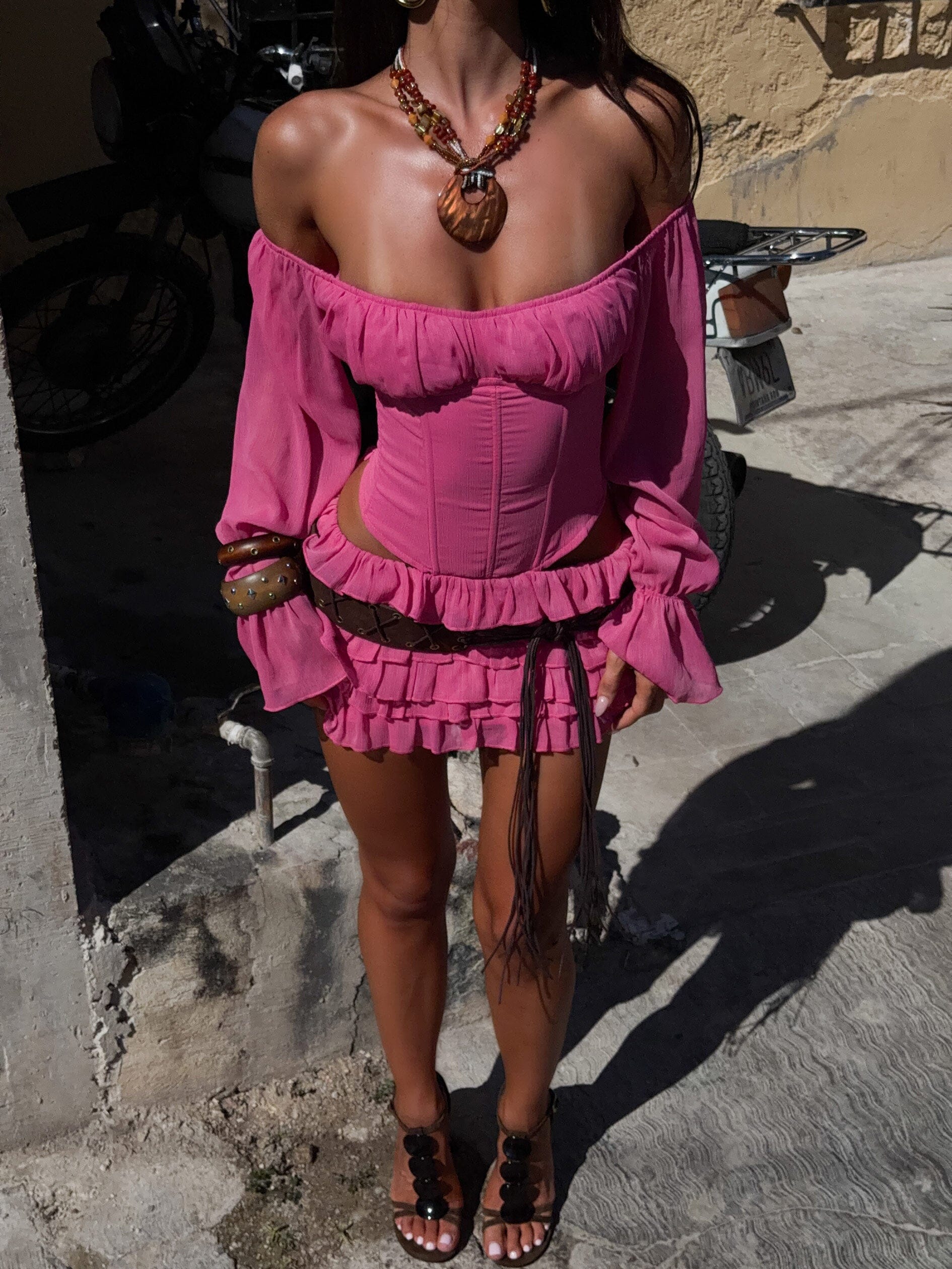 Ayani-Mini-Dress-Hot-Pink - luluinthesky