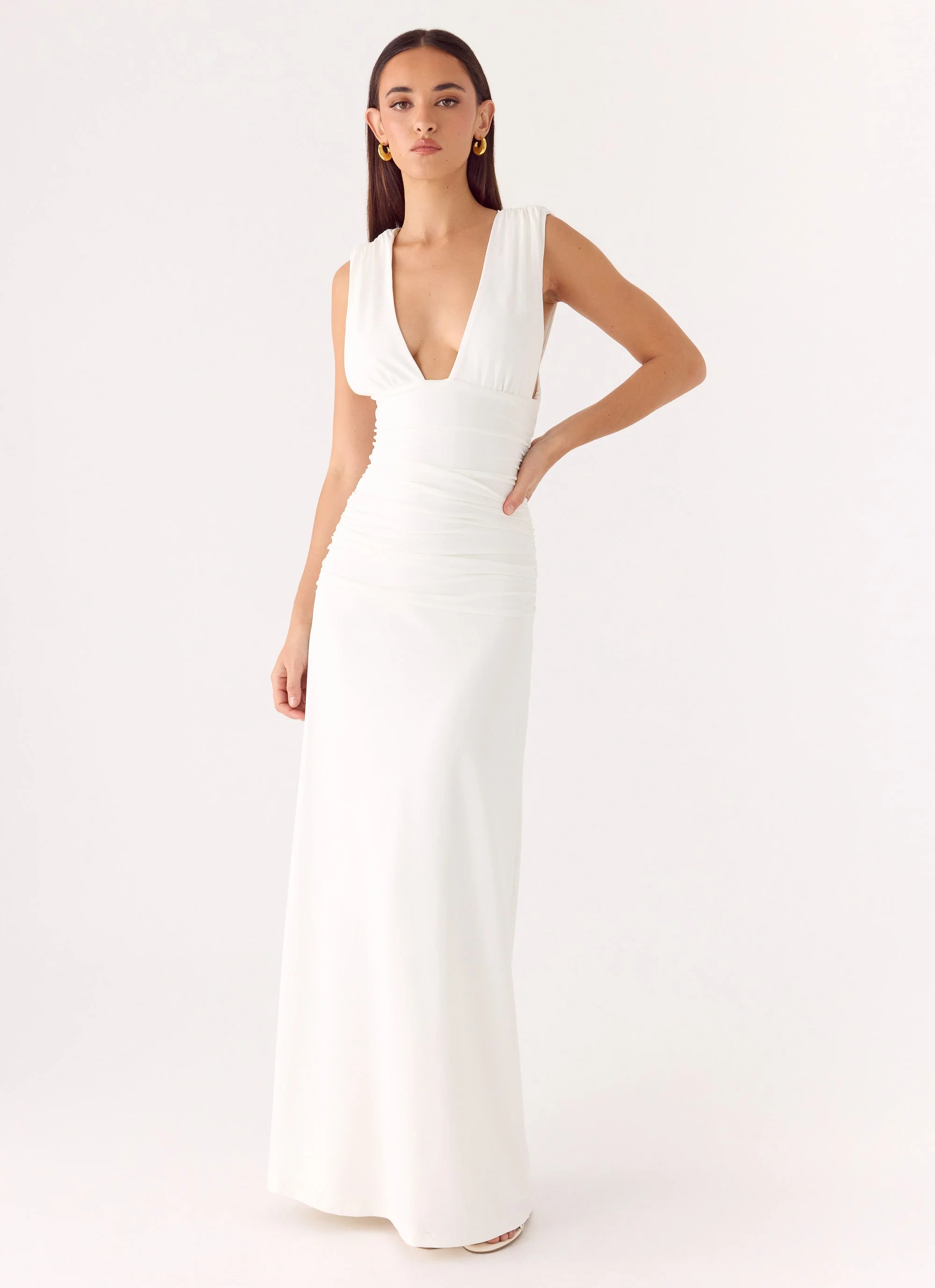 Options Maxi Dress - White - luluinthesky