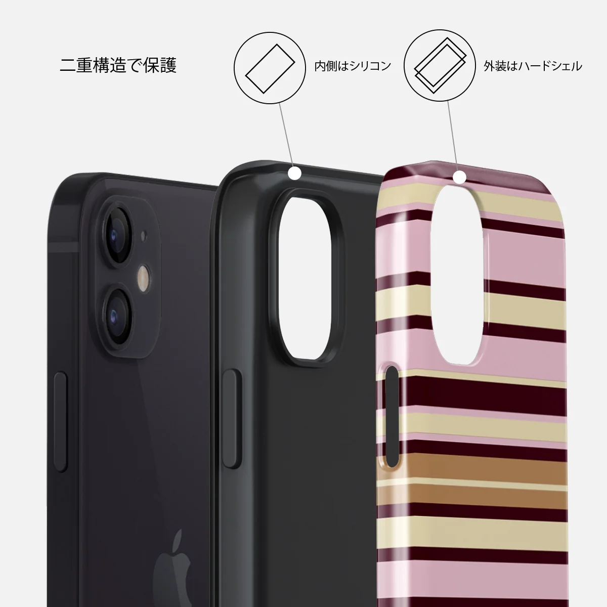 Berry Layers - iPhone 12 ケース