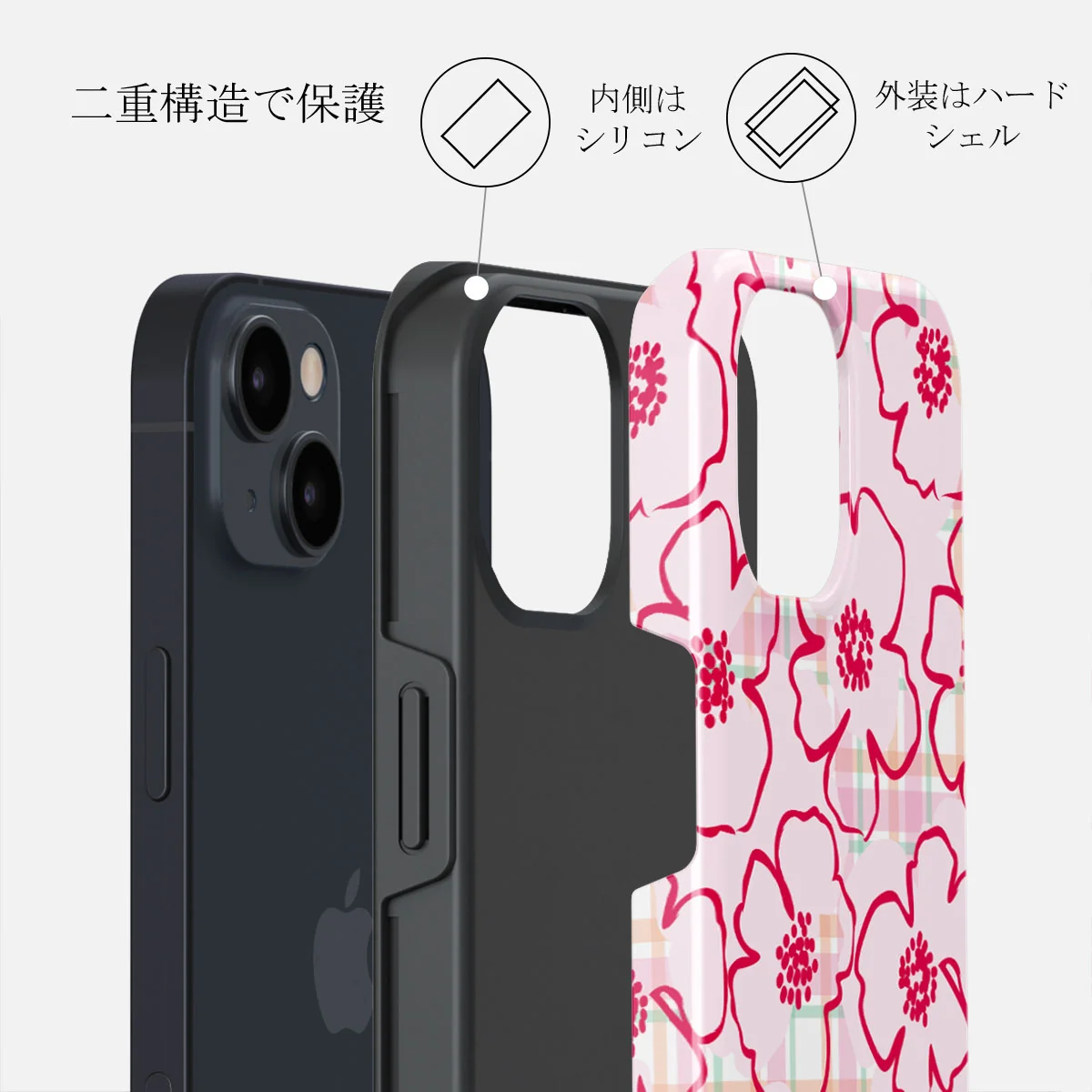 Flower Girl - iPhone 14 ケース