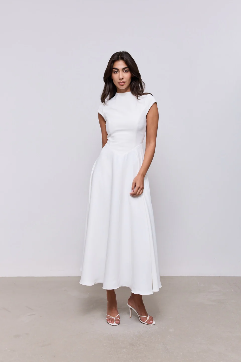 Cap Sleeve Midi Dress