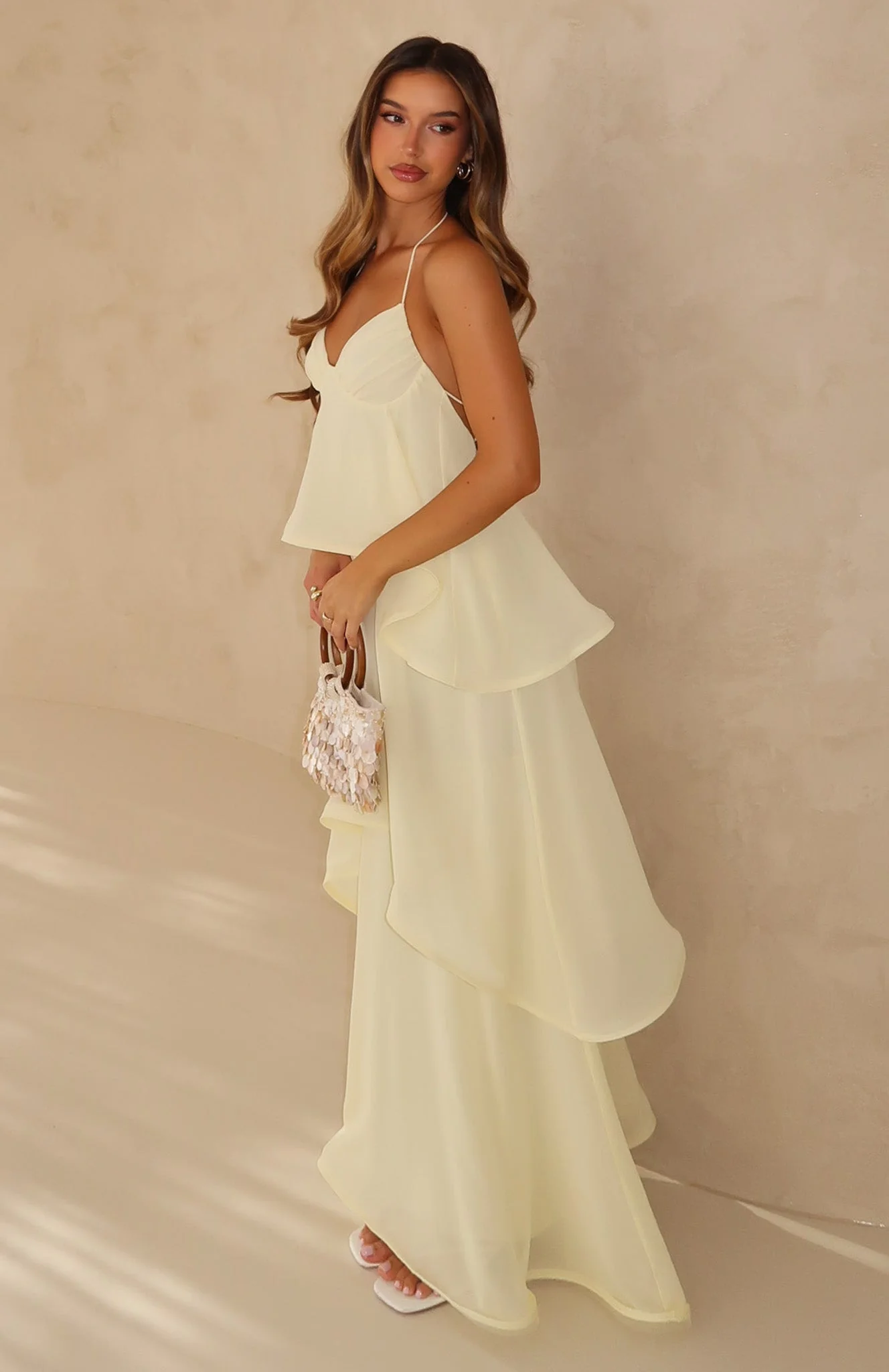 Twirl With Me Maxi Dress Lemon - luluinthesky