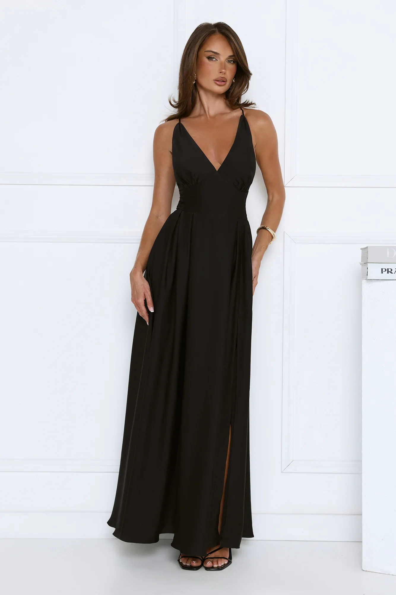 Secret Strolls Maxi Dress Black