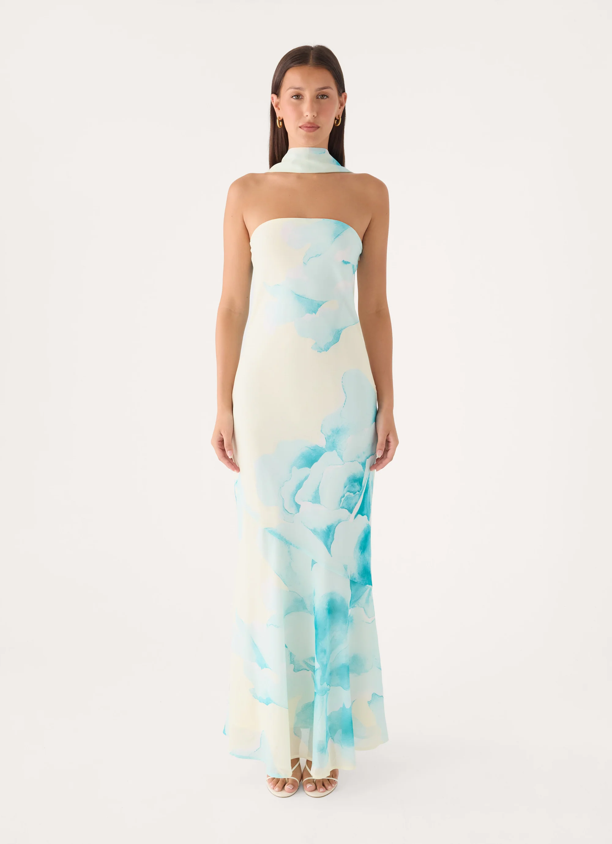 Under The Pagoda Maxi Dress - New Romance Print - FASHION NOB