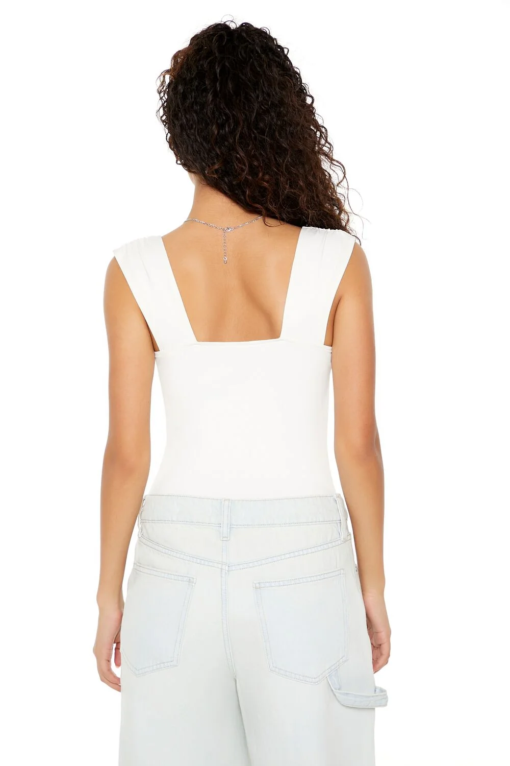 Ruched Sweetheart Bodysuit
