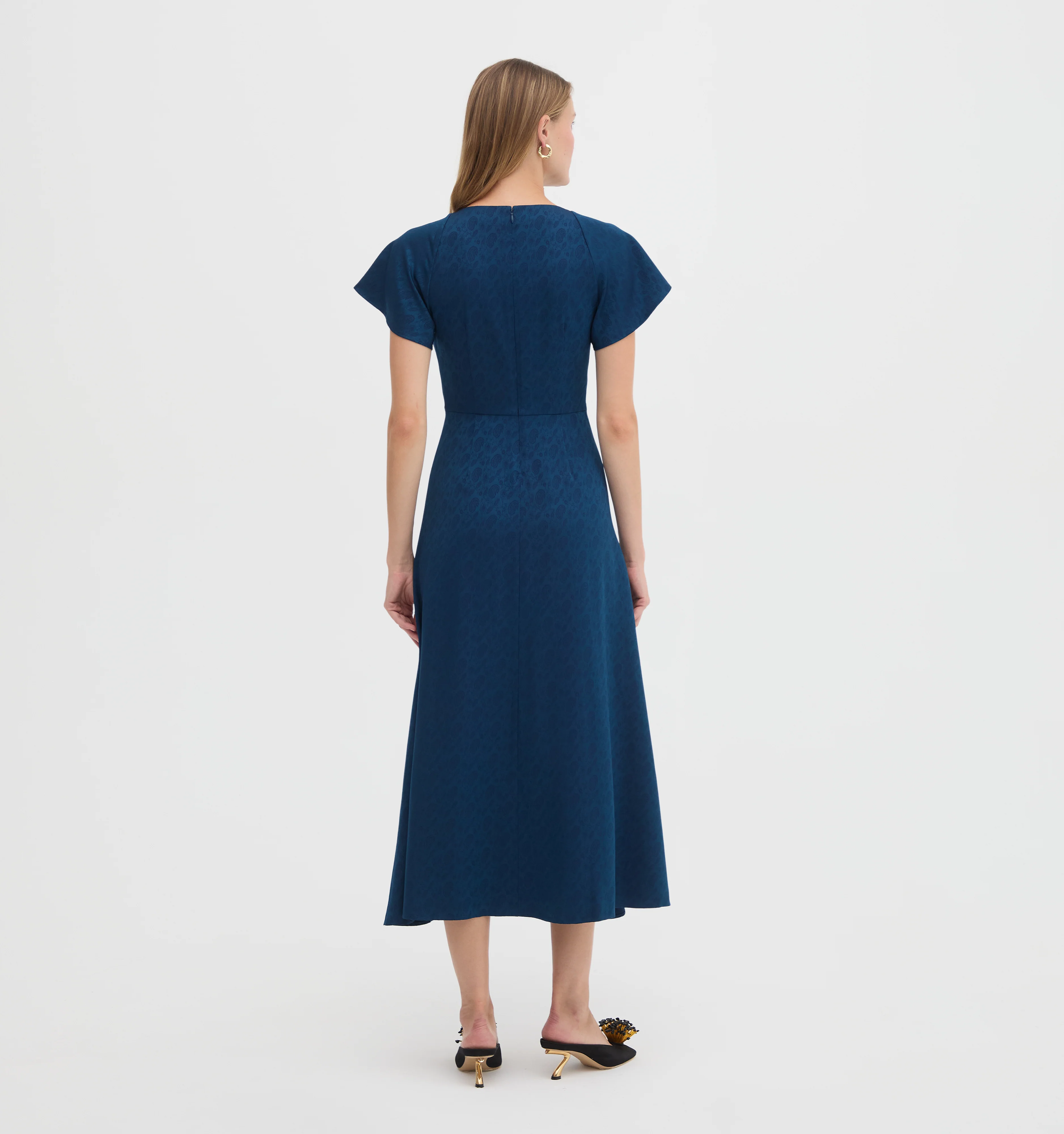 The Opal Dress - Peacock Paisley Vines