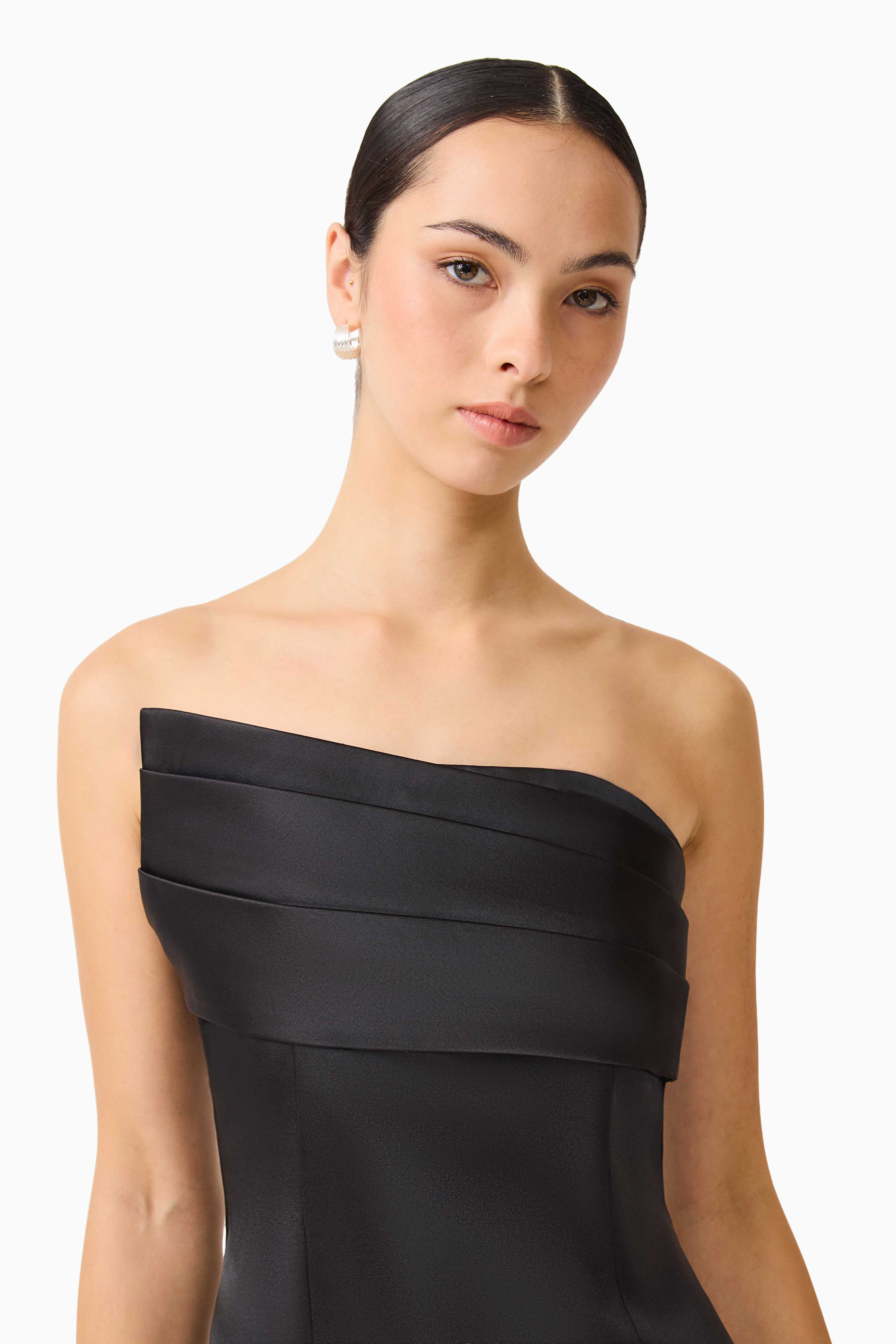 Sydney Strapless Mini Dress in Black