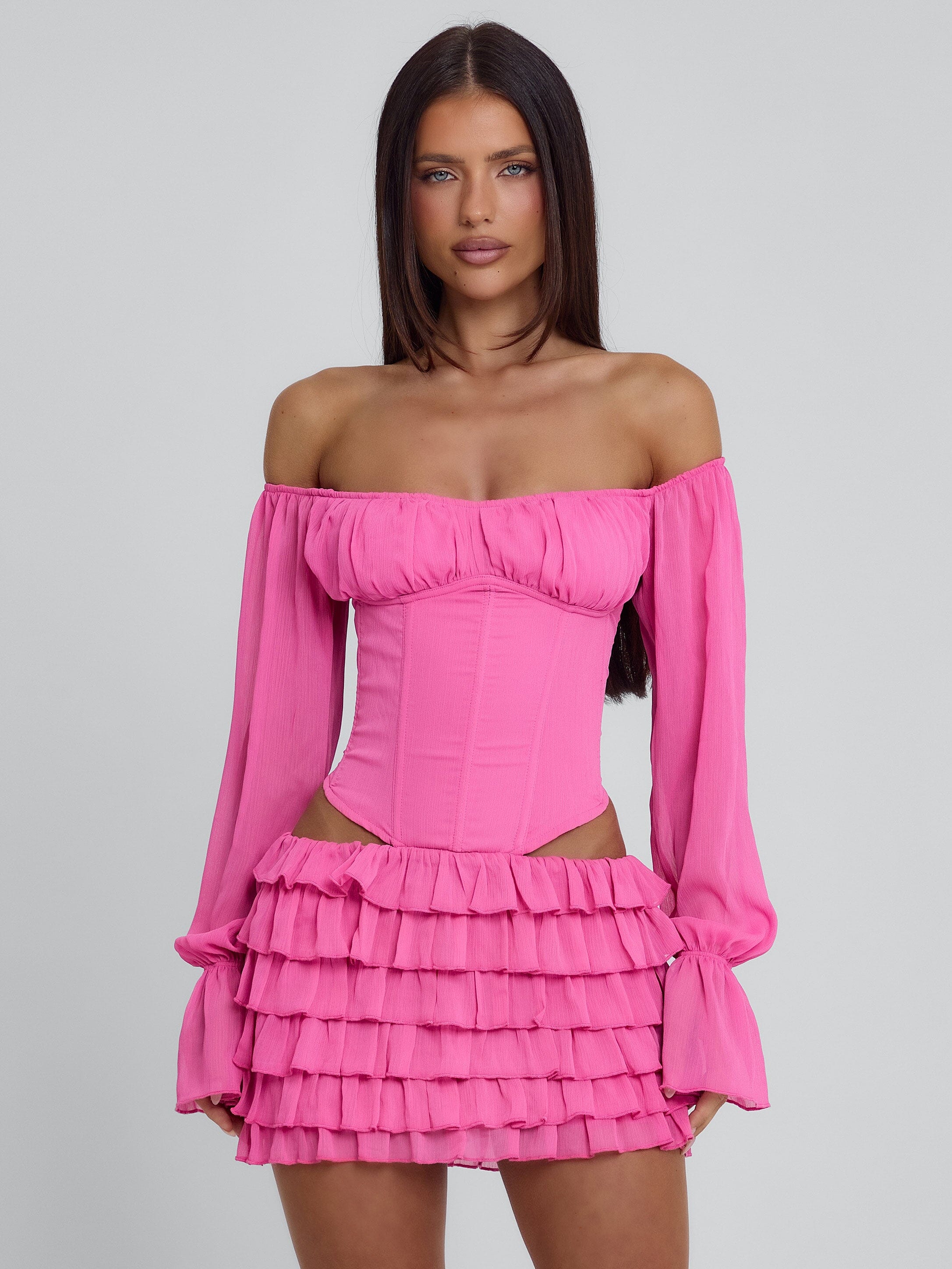 Ayani-Mini-Dress-Hot-Pink - luluinthesky