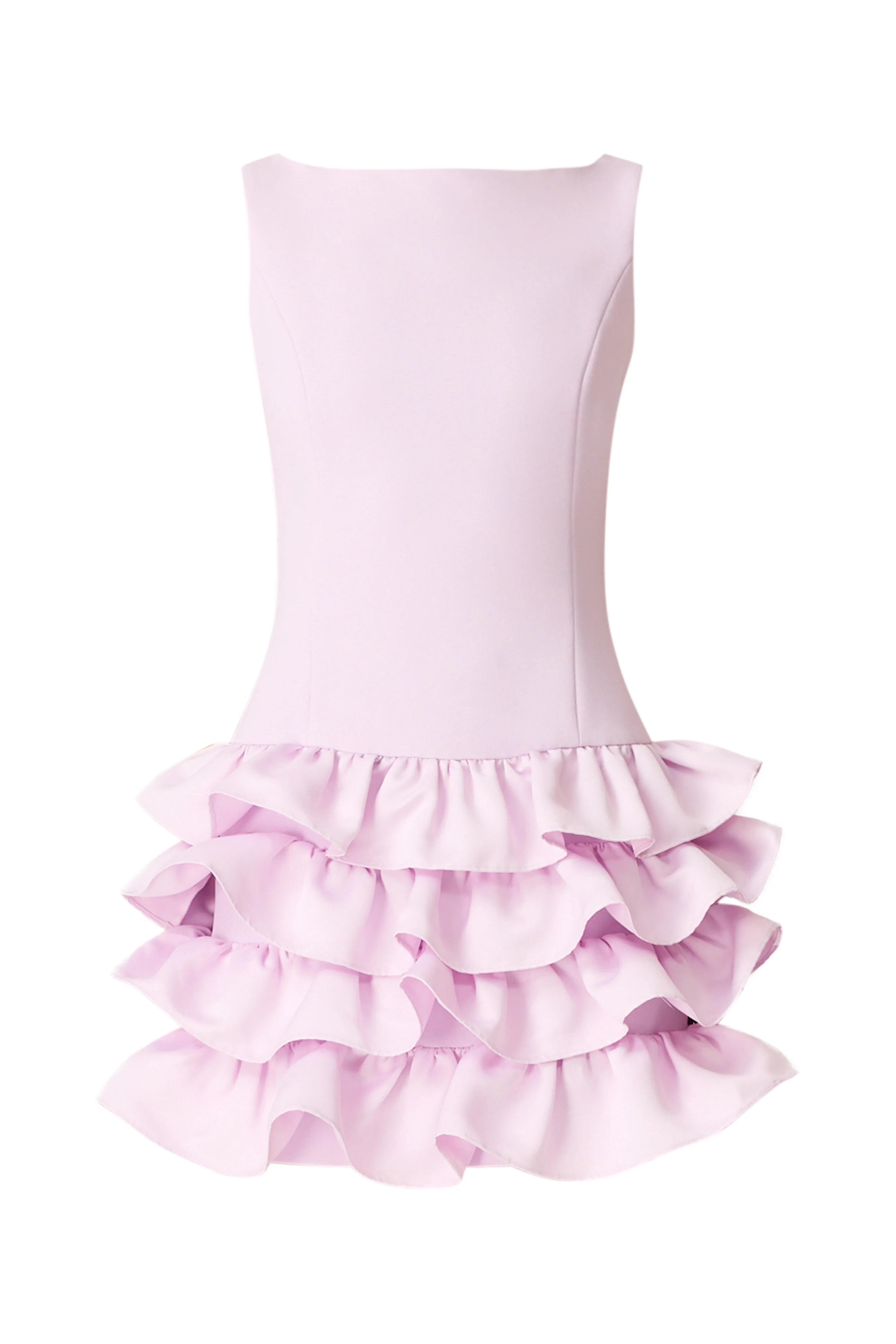 Saphine Ruffle Mini Dress in Pink