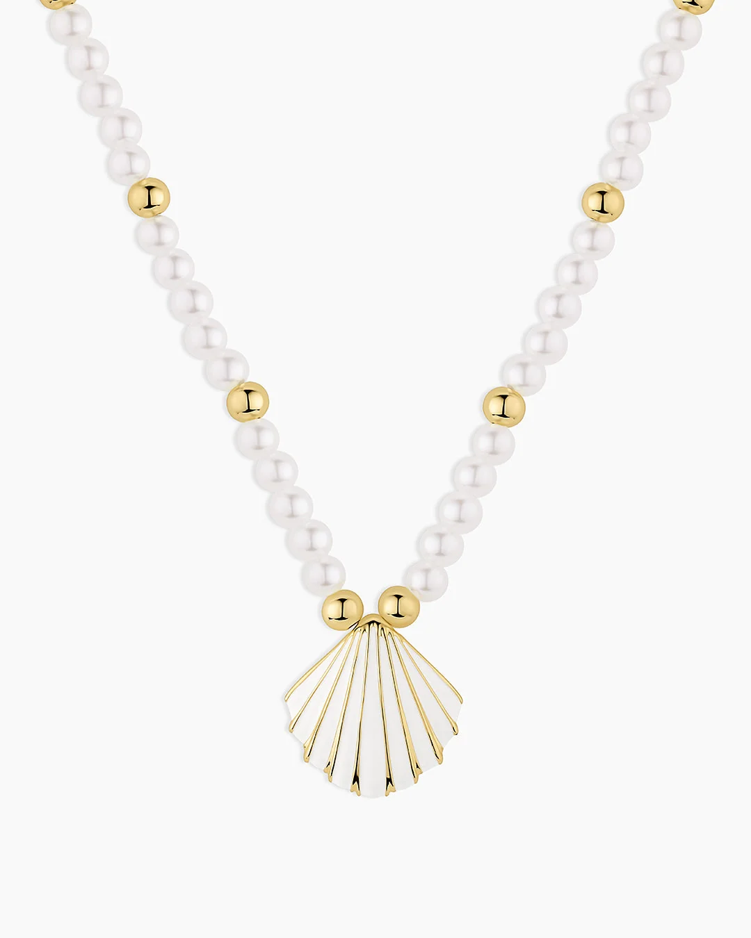 Scallop Pearl Necklace