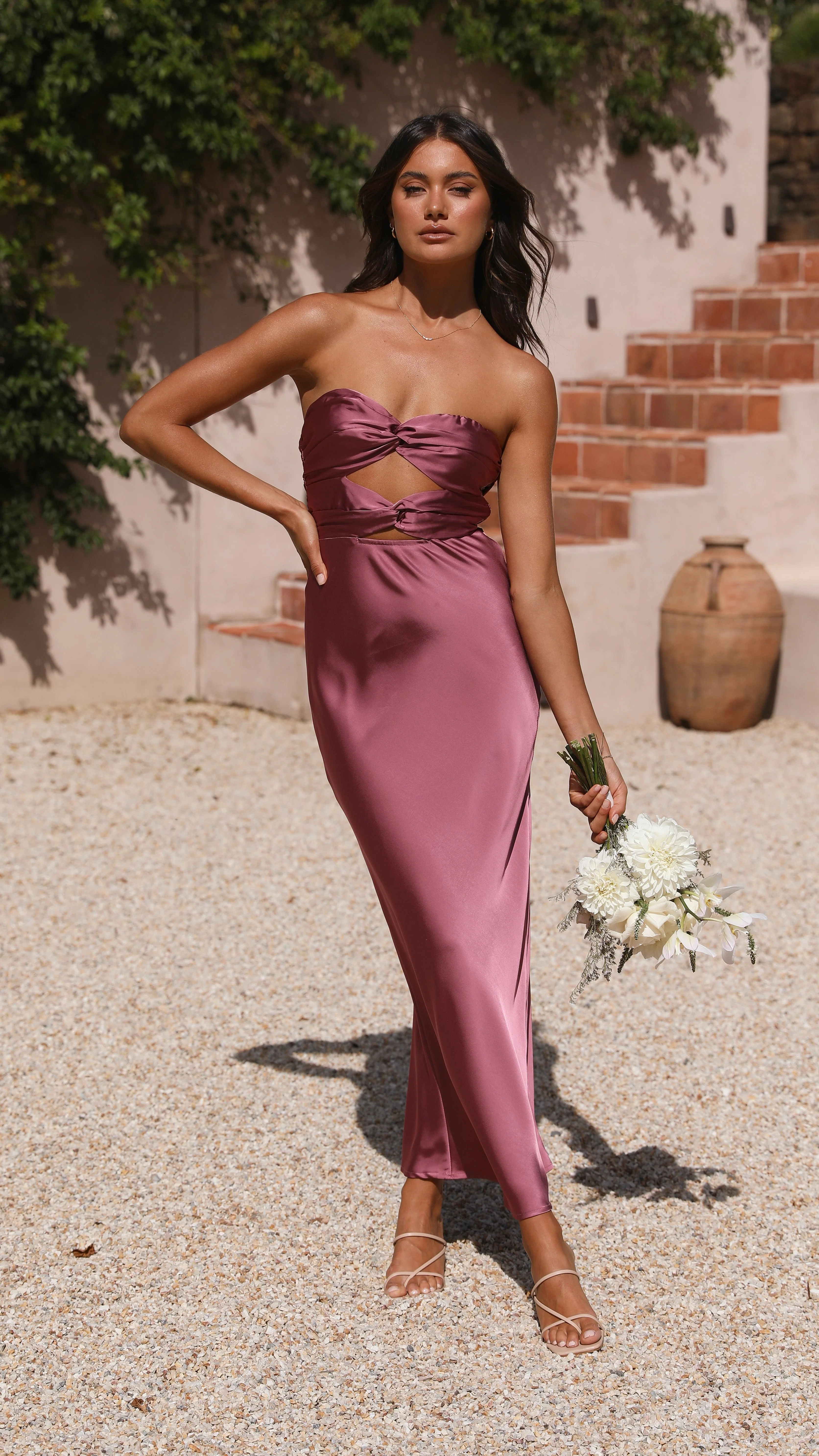 Izy Maxi Dress - Plum