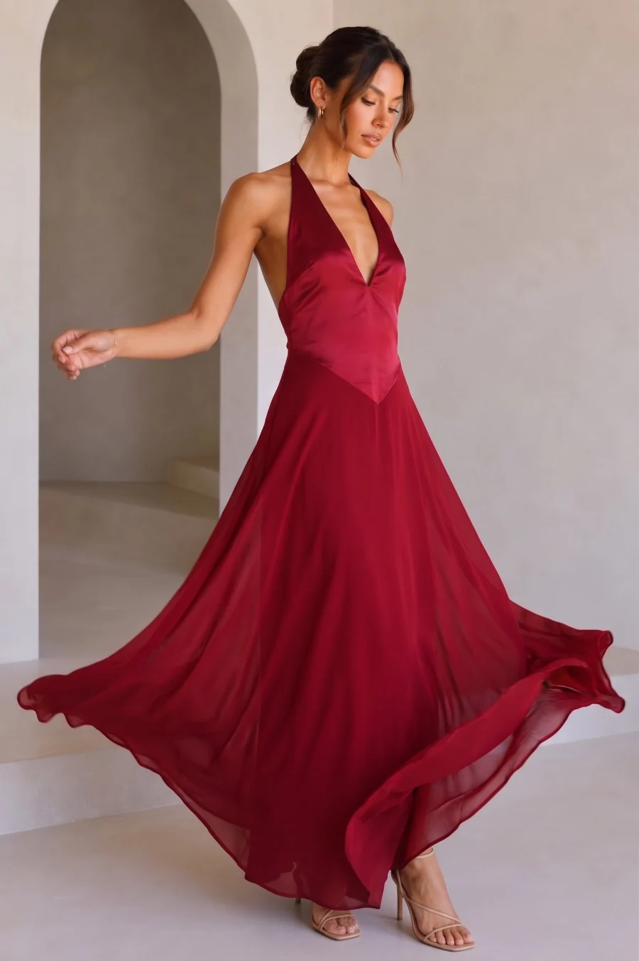 Renata Contrast Maxi Dress