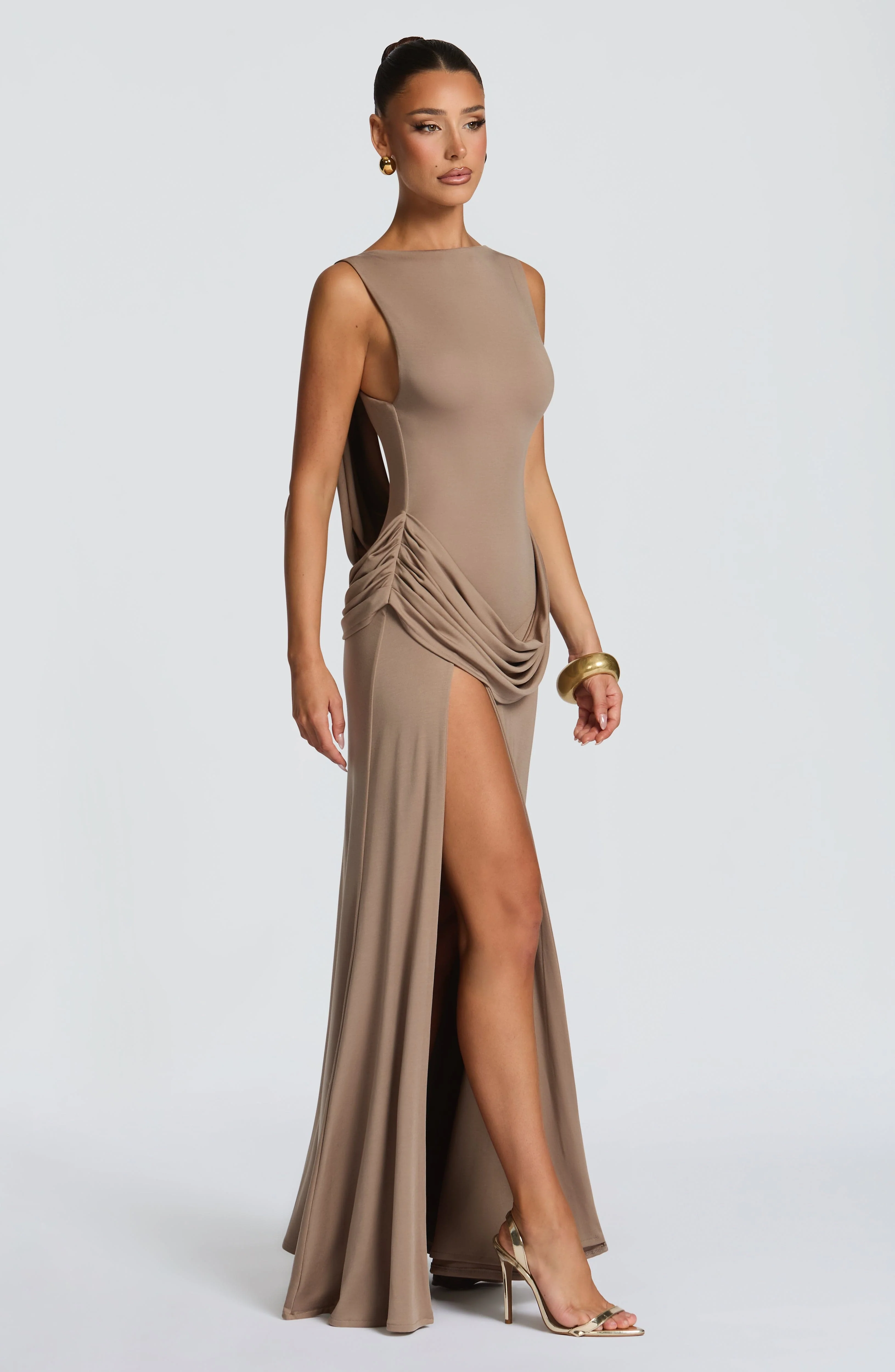 Bruna Maxi Dress - Stone