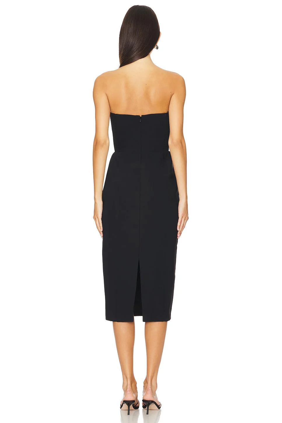 x REVOLVE Strapless Bethany Midi Dress