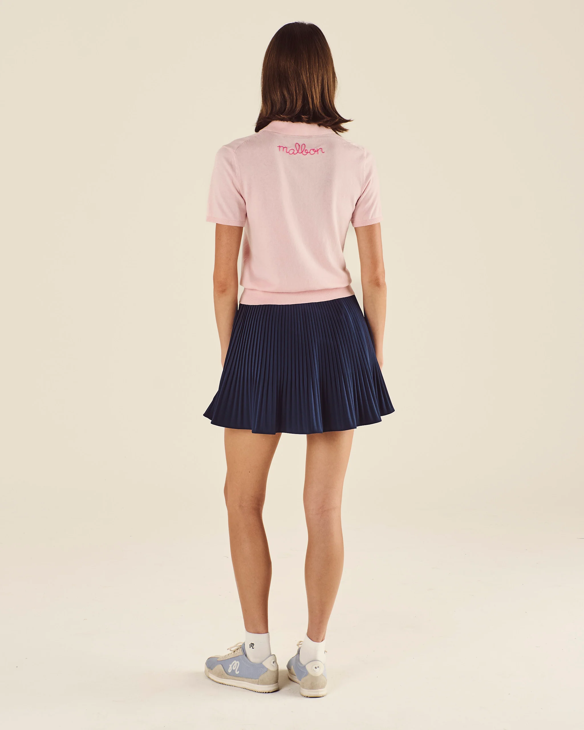 Lingua Franca Cotton Silk Polo