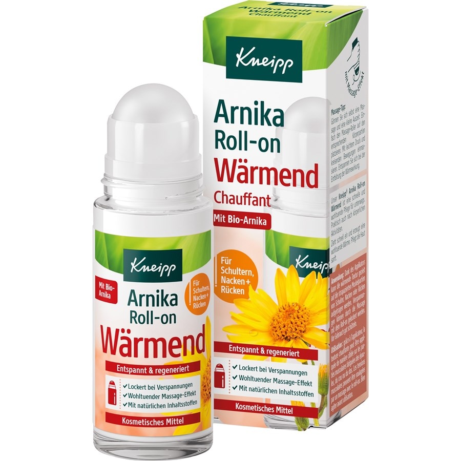 Kneipp Back, joints & muscles Rozgrzewający roll-on z arniką