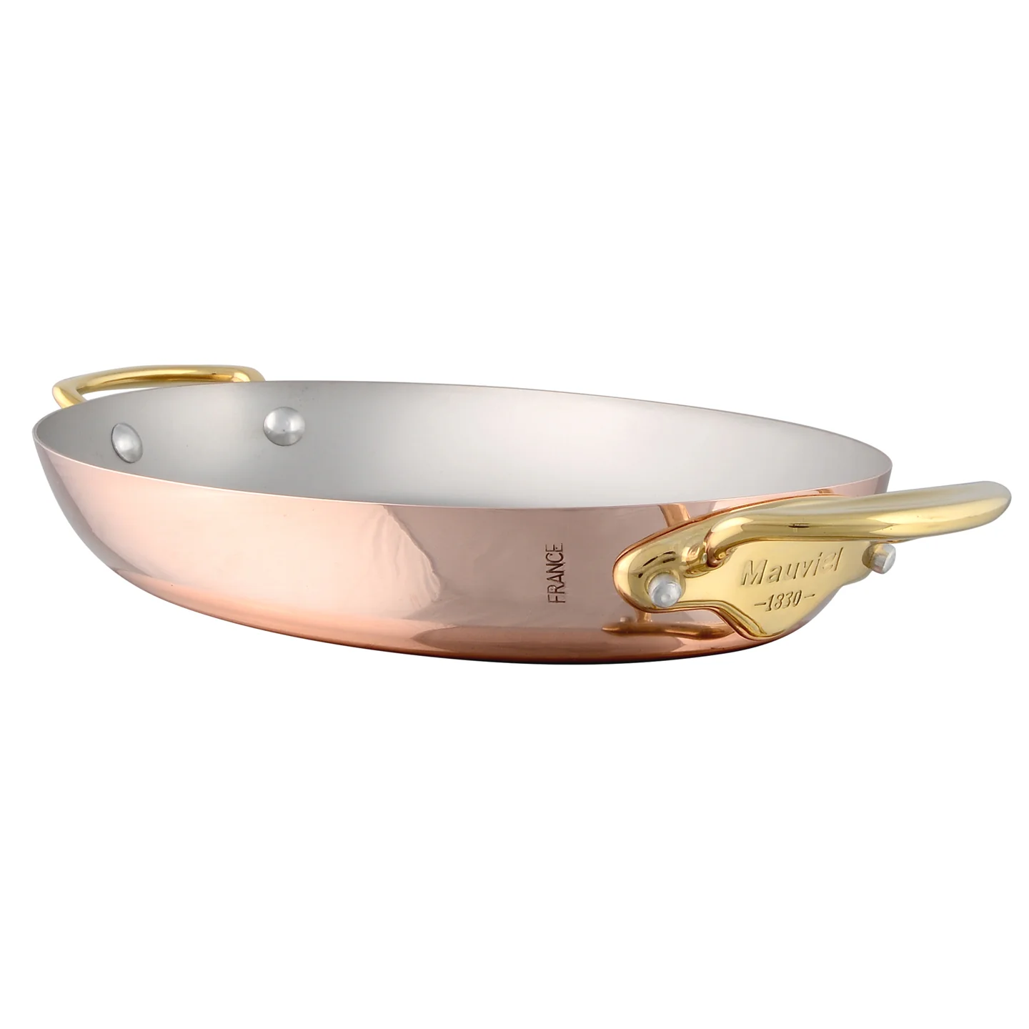 Mauviel M'150B Oval Frying Pan with 2 Handles