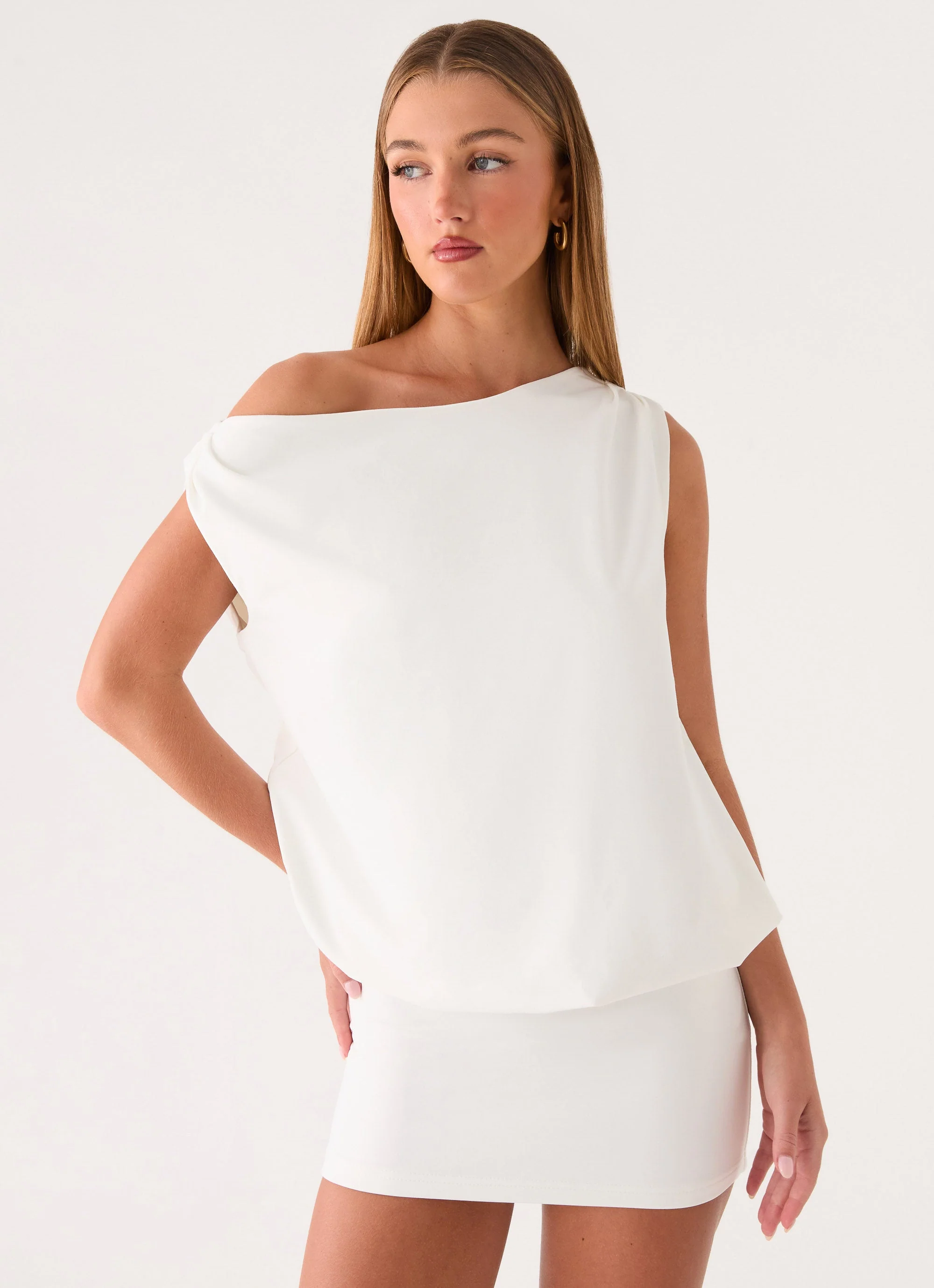 Caelen Mini Dress - White - luluinthesky