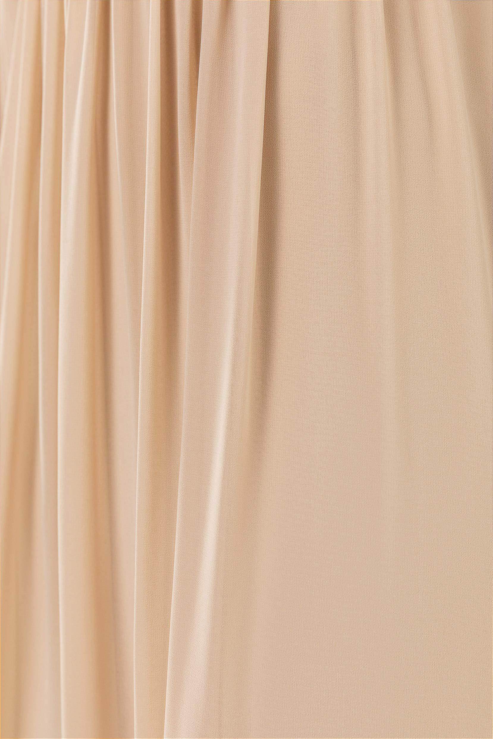 A-Line Sweep-Brush Train Chiffon Bridesmaid Dress CB0478