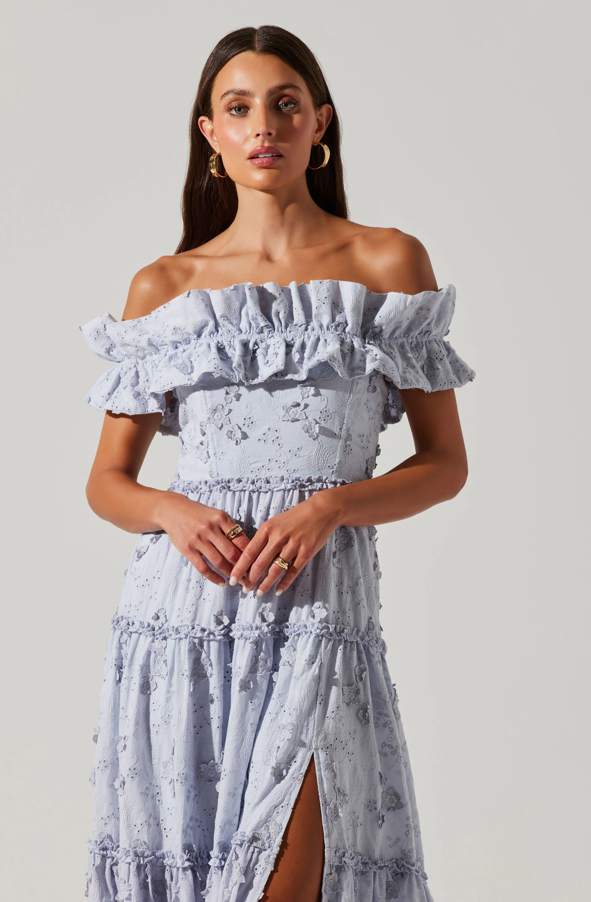 Piccola Off Shoulder Maxi Dress