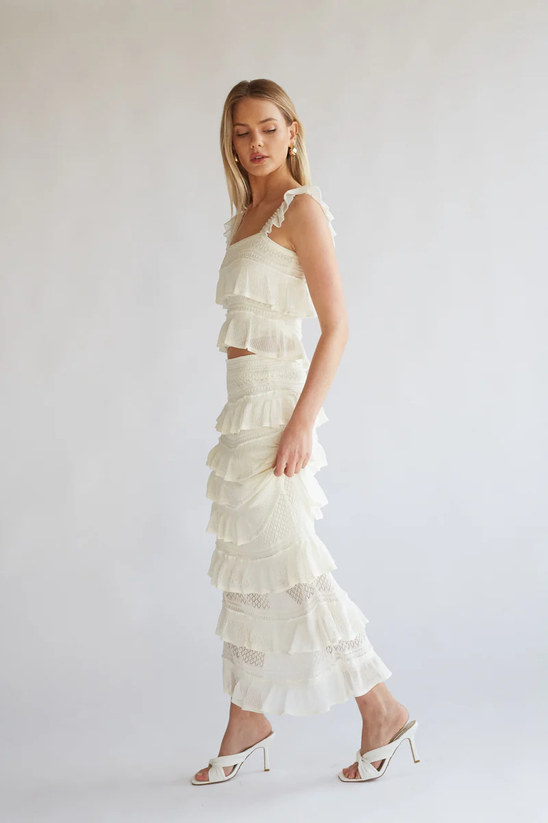 Colette Crochet Top and Maxi Skirt Set - luluinthesky