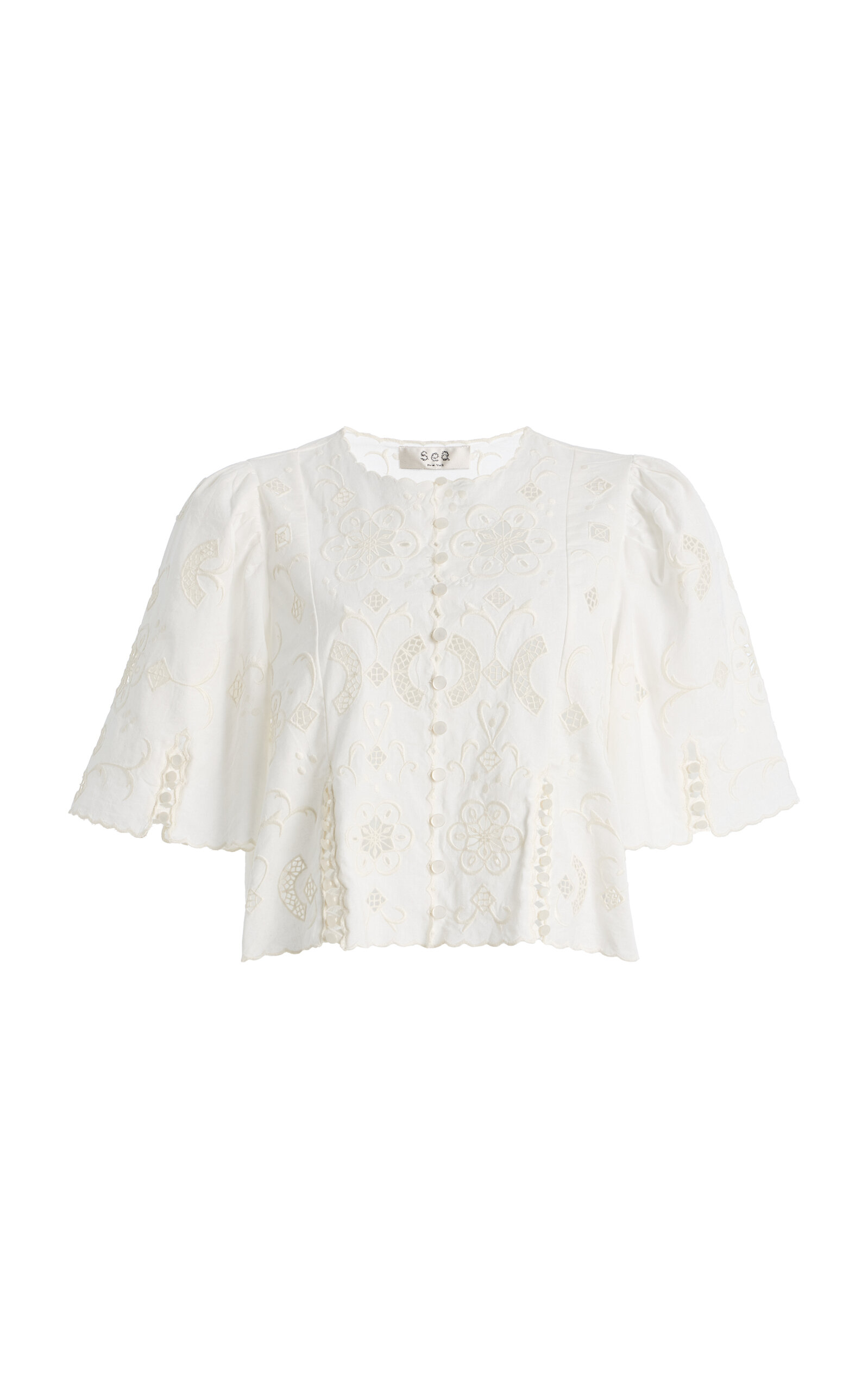 Sea Gardener Embroidered Top