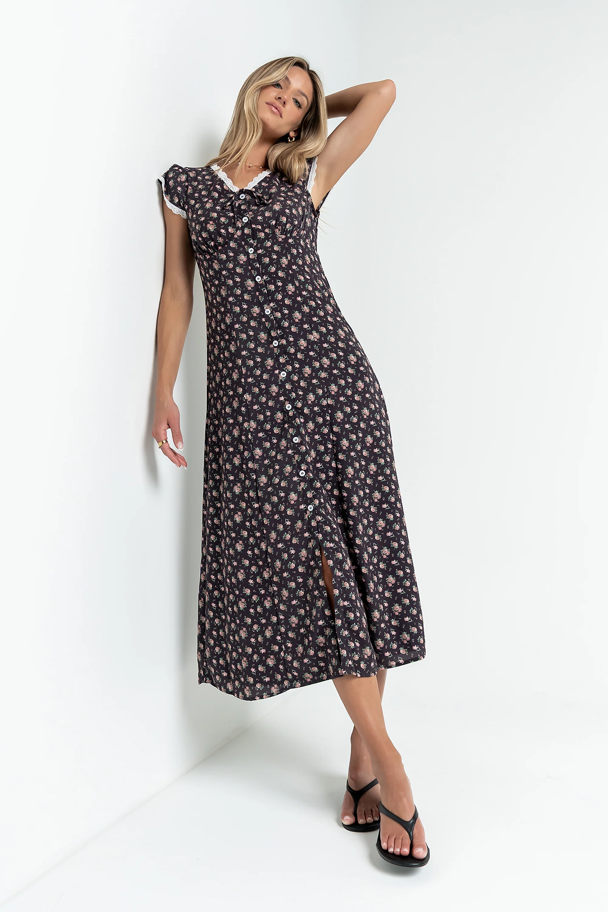 Josie Floral Midi Dress