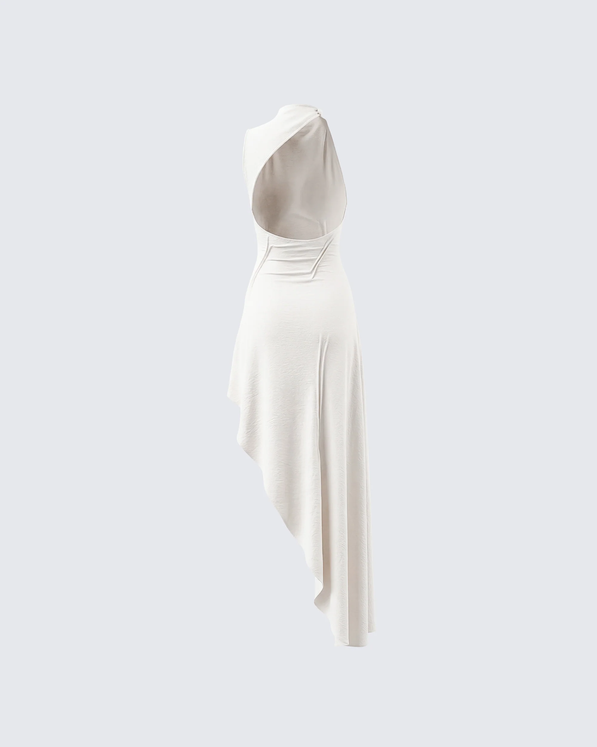 Billie Ivory Cinched Detail Open Back Tailored Midi Dress