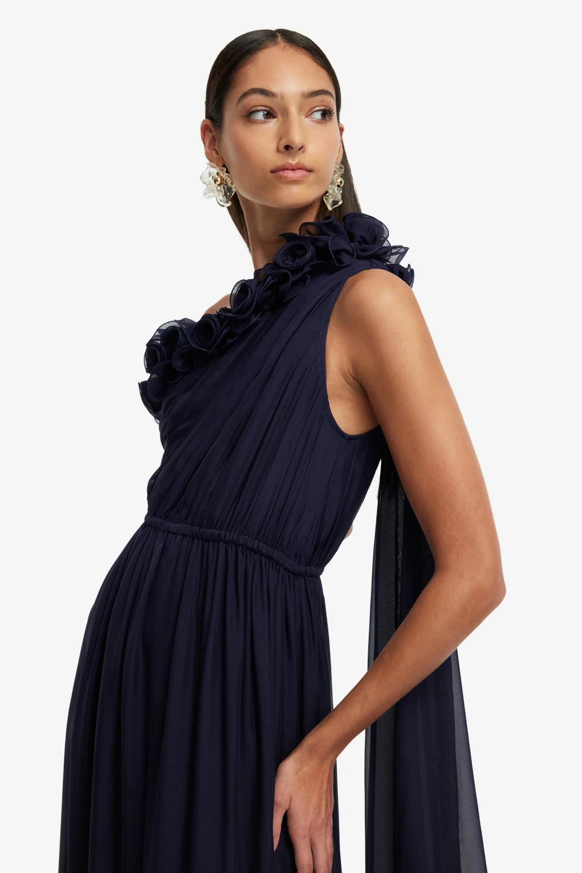 Jenni One Shoulder Maxi Dress - Indigo