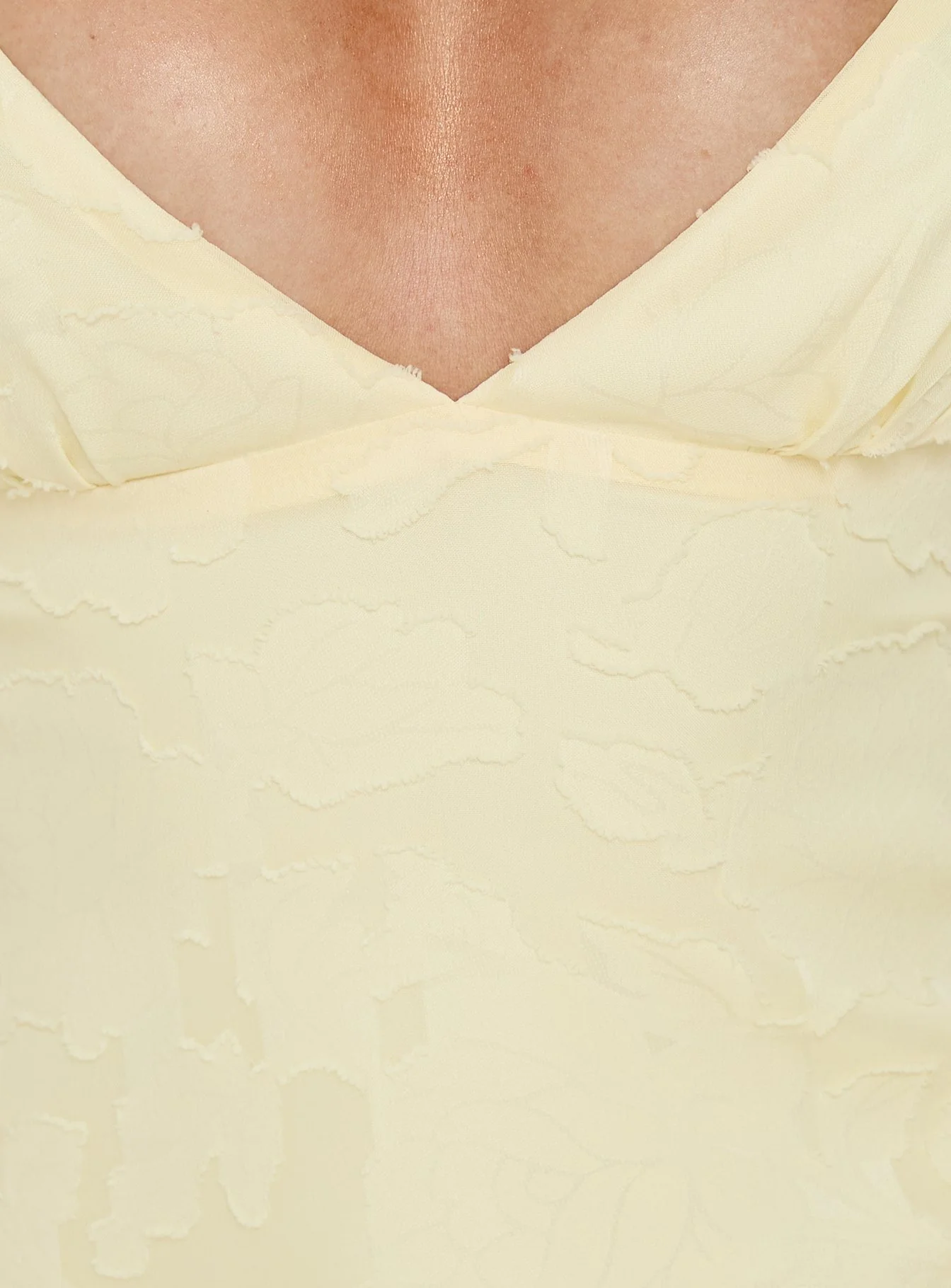 Lyricah Tiered Tie Back Maxi Dress Yellow