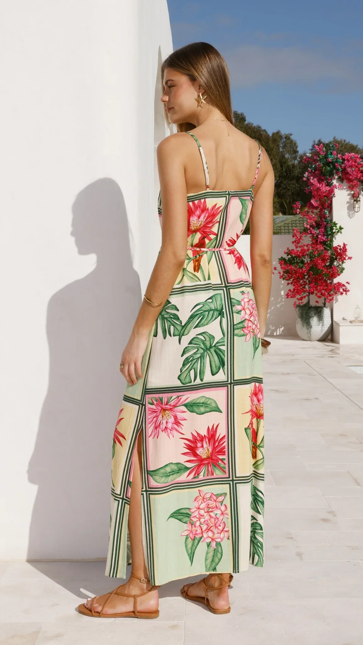 Elora Maxi Dress - Tropical Bloom