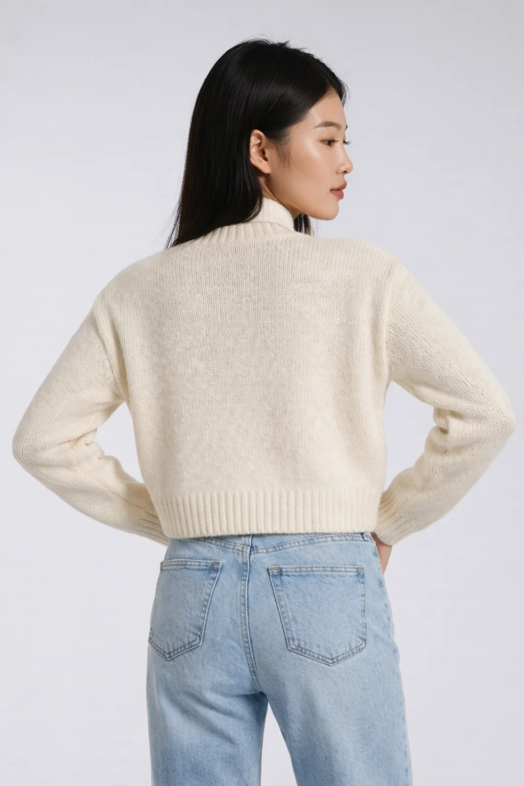 Heart Print Cropped Cardigan