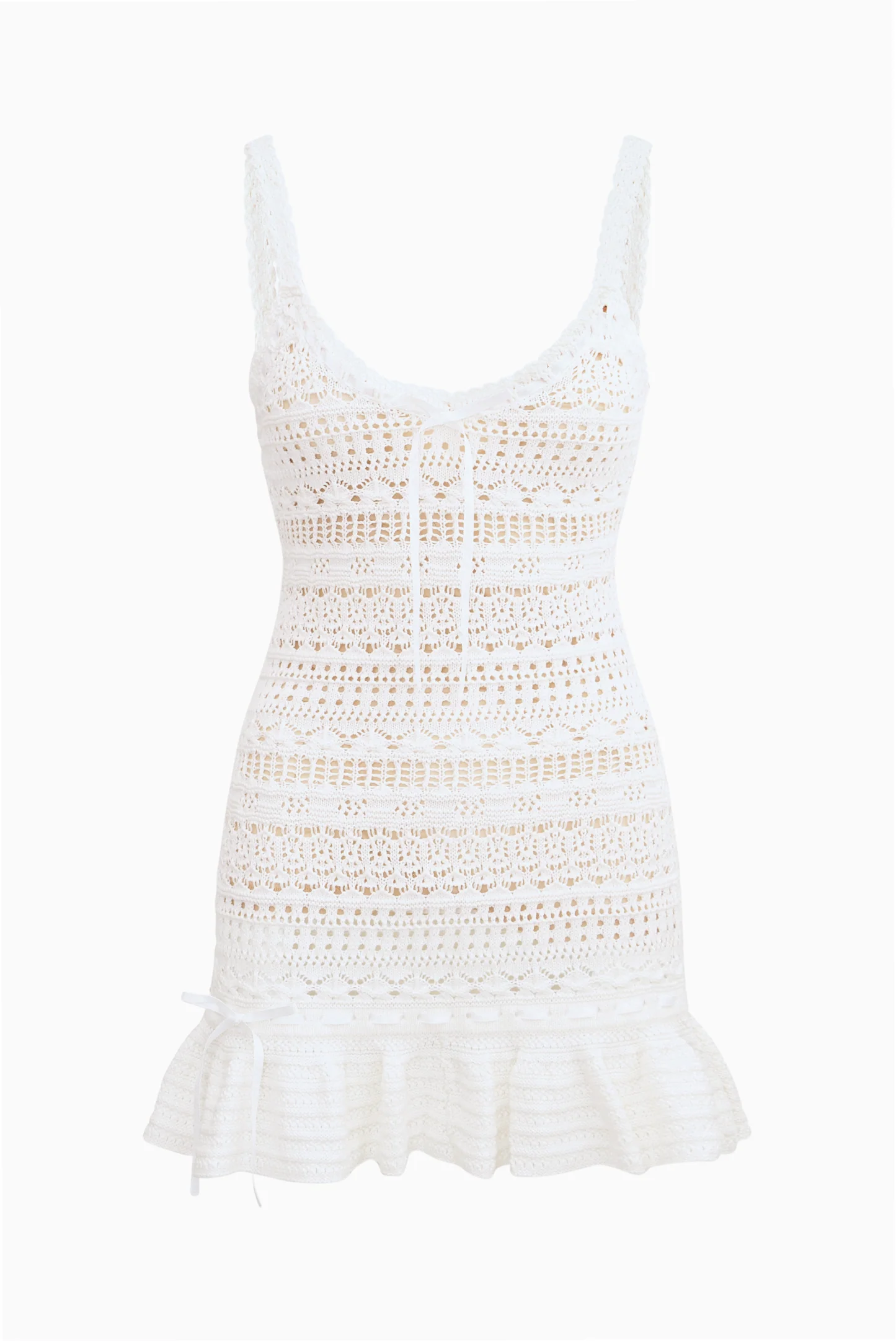 Madiya Crochet Cotton Mini Dress