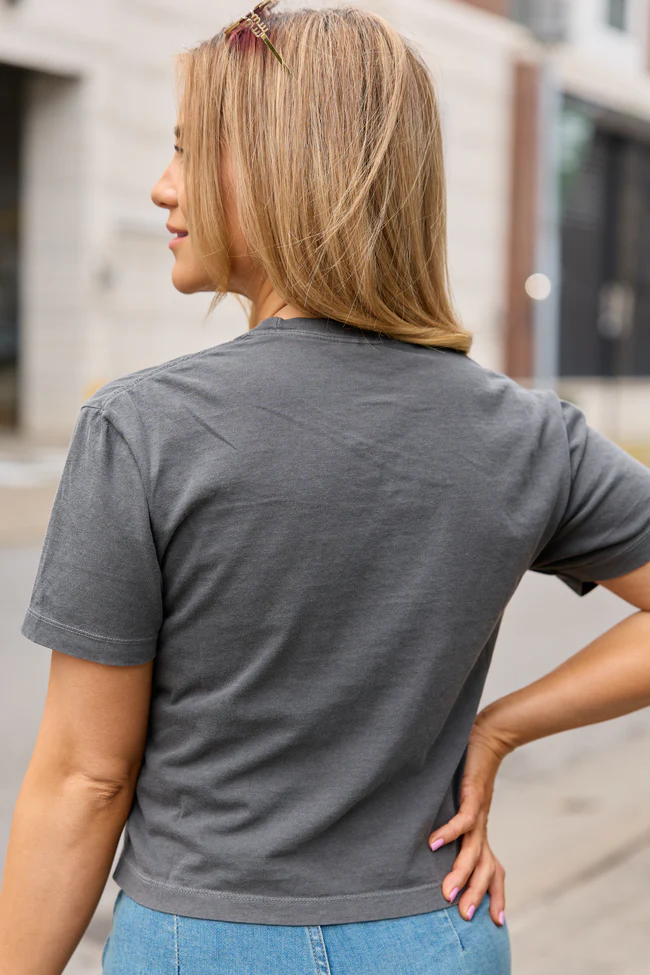 Bridges I Burn Dark Grey Boxy Graphic Tee