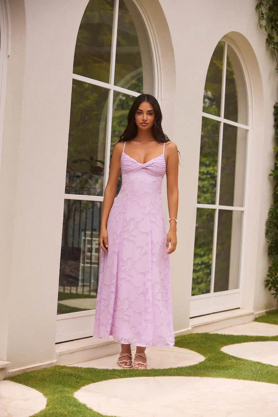 Habita Maxi Dress Lilac - luluinthesky