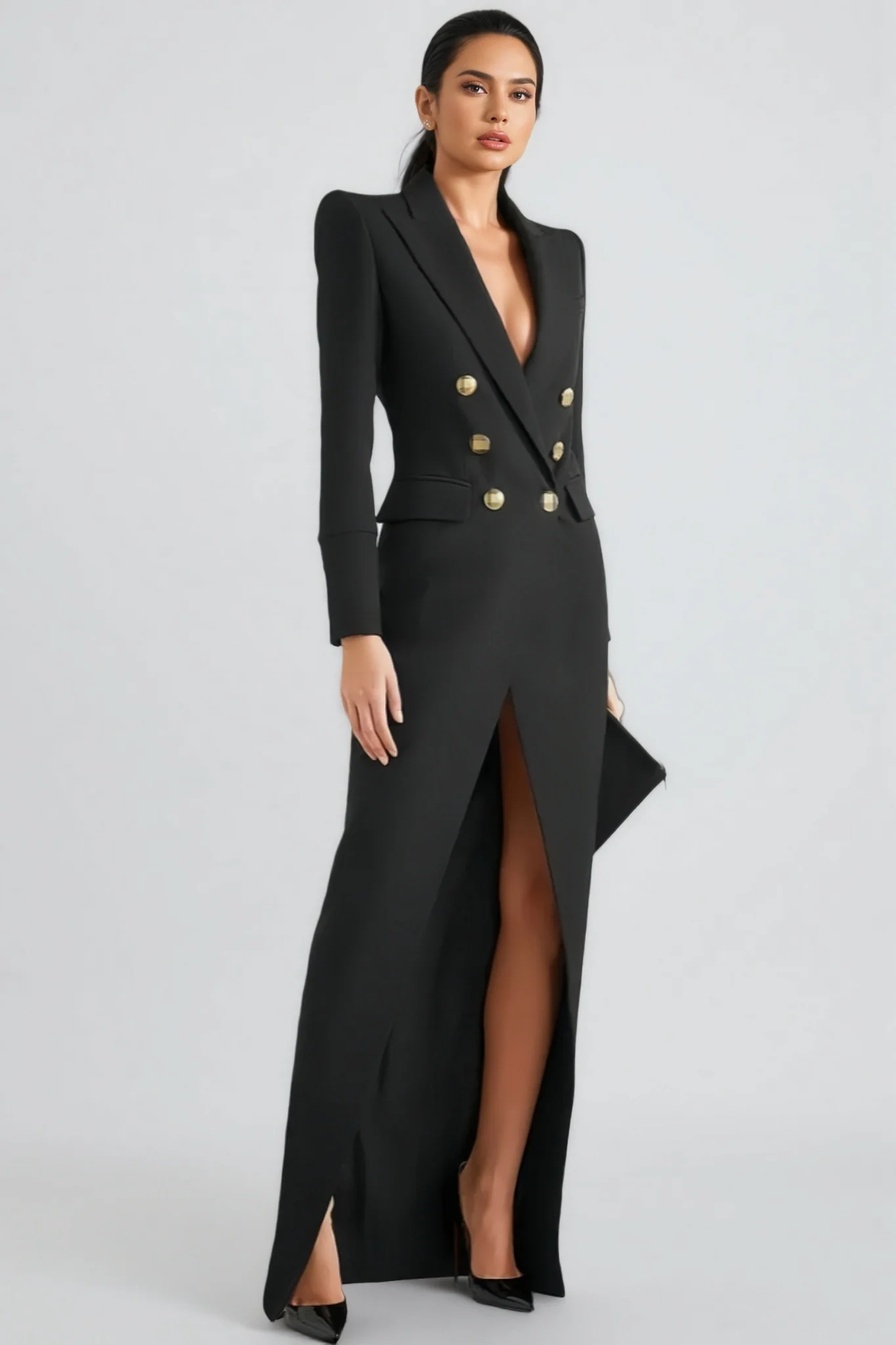 Ifuru Back Zip Suit Maxi Dress