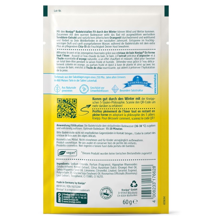 Kneipp Bath crystals Sprawność przez zimę