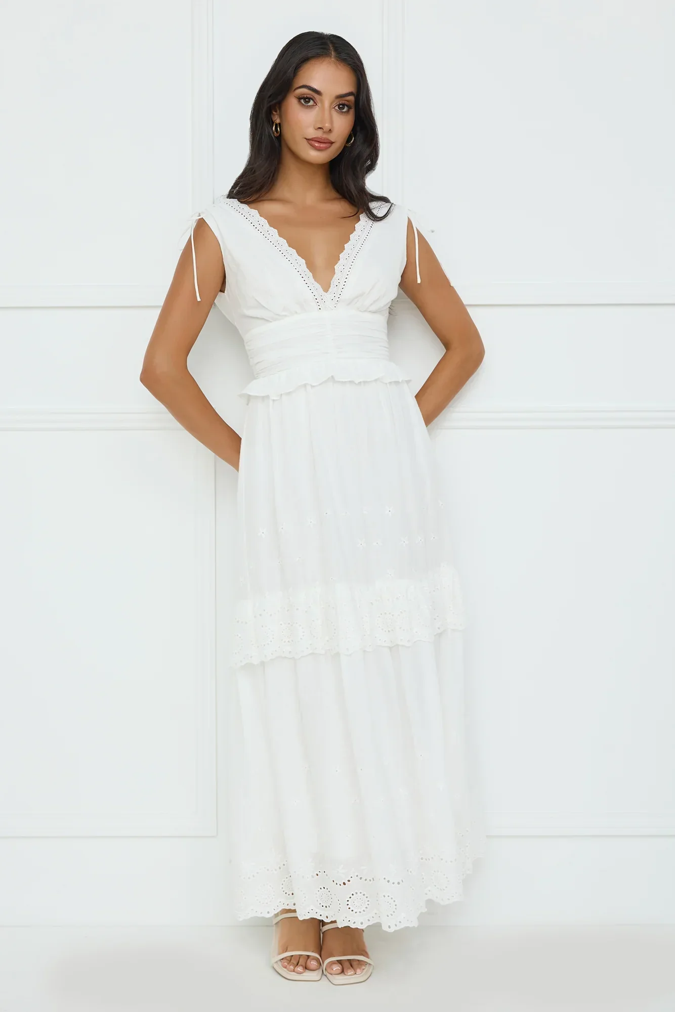Desert Oasis Maxi Dress White