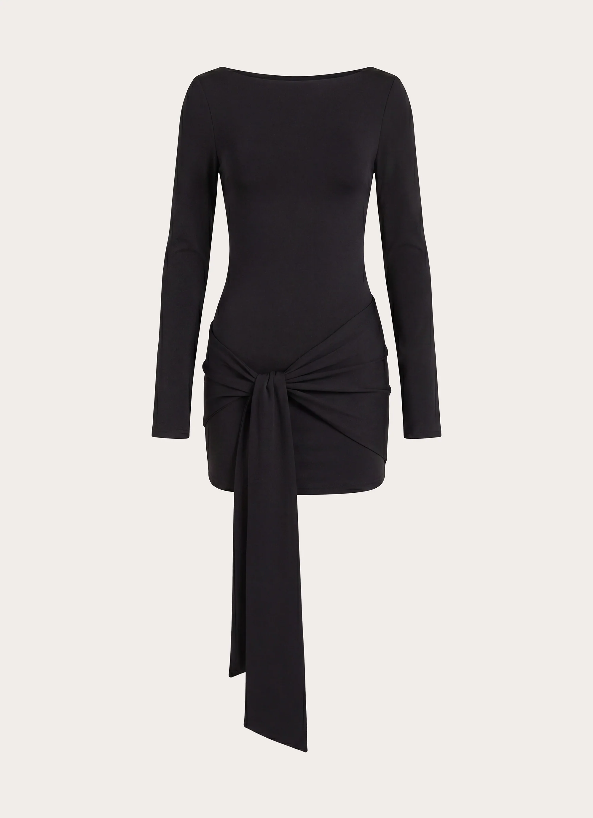 Holiday Scene Mini Dress - Black