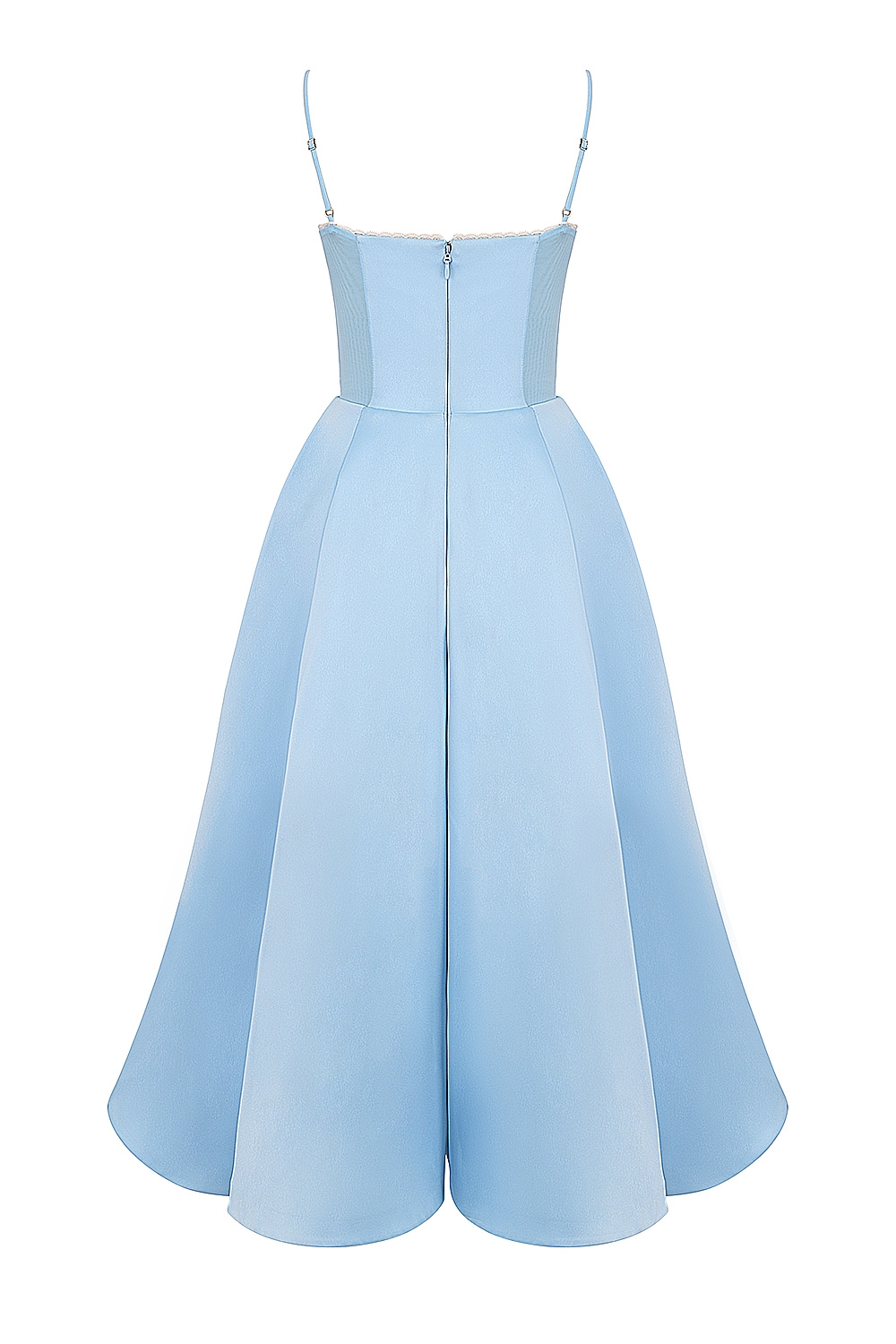 cinderella blue tulle midi dress
