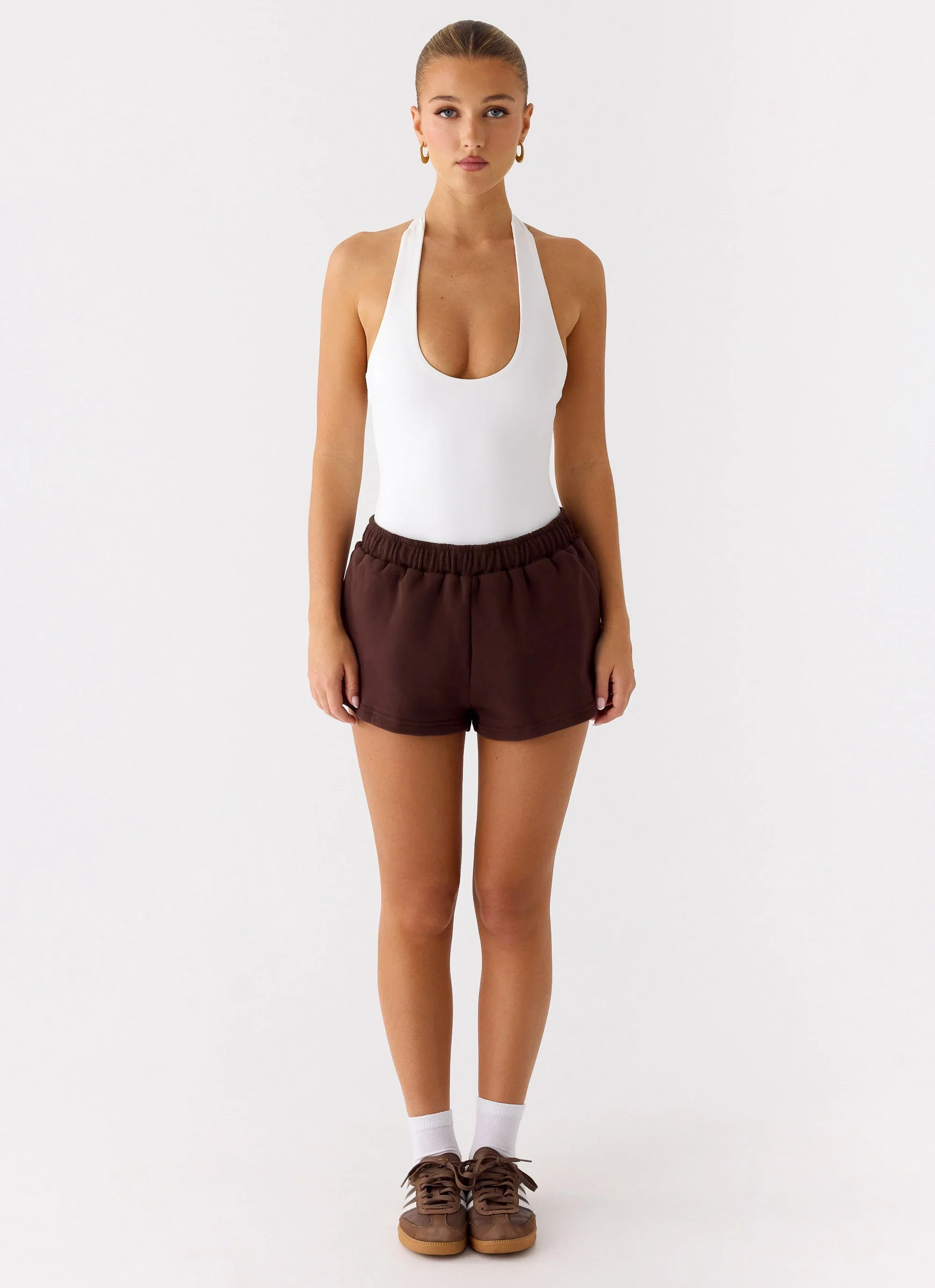 Signature Low Rise Sweatshorts - Chocolate