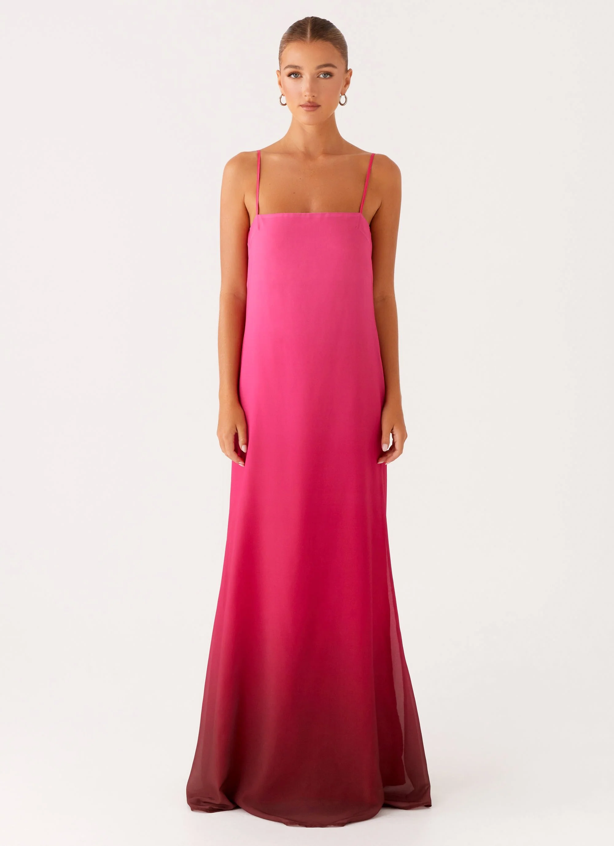 Marianne Maxi Dress - Fuchsia Gradient
