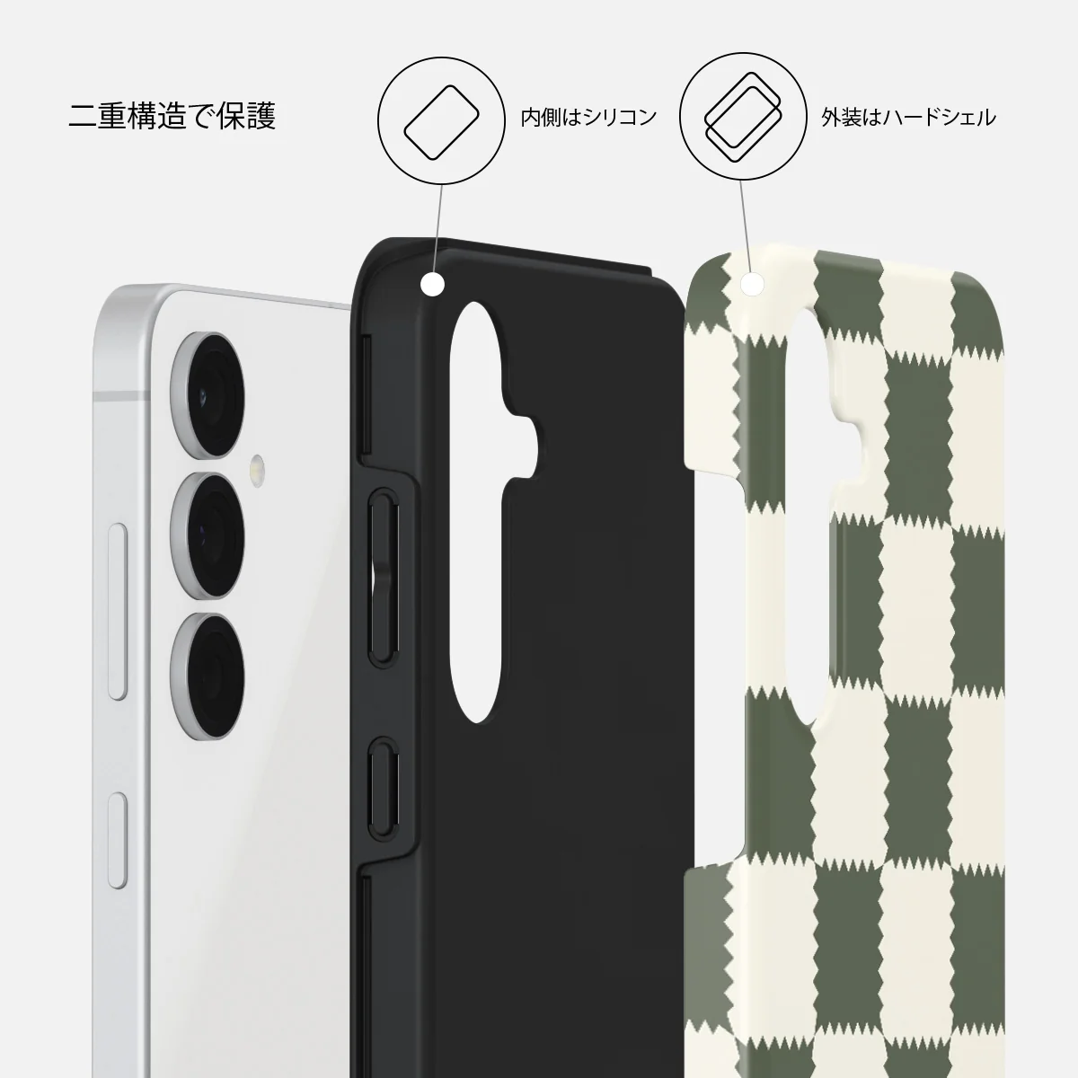 Retro Grid - Samsung Galaxy S25 FE ケース