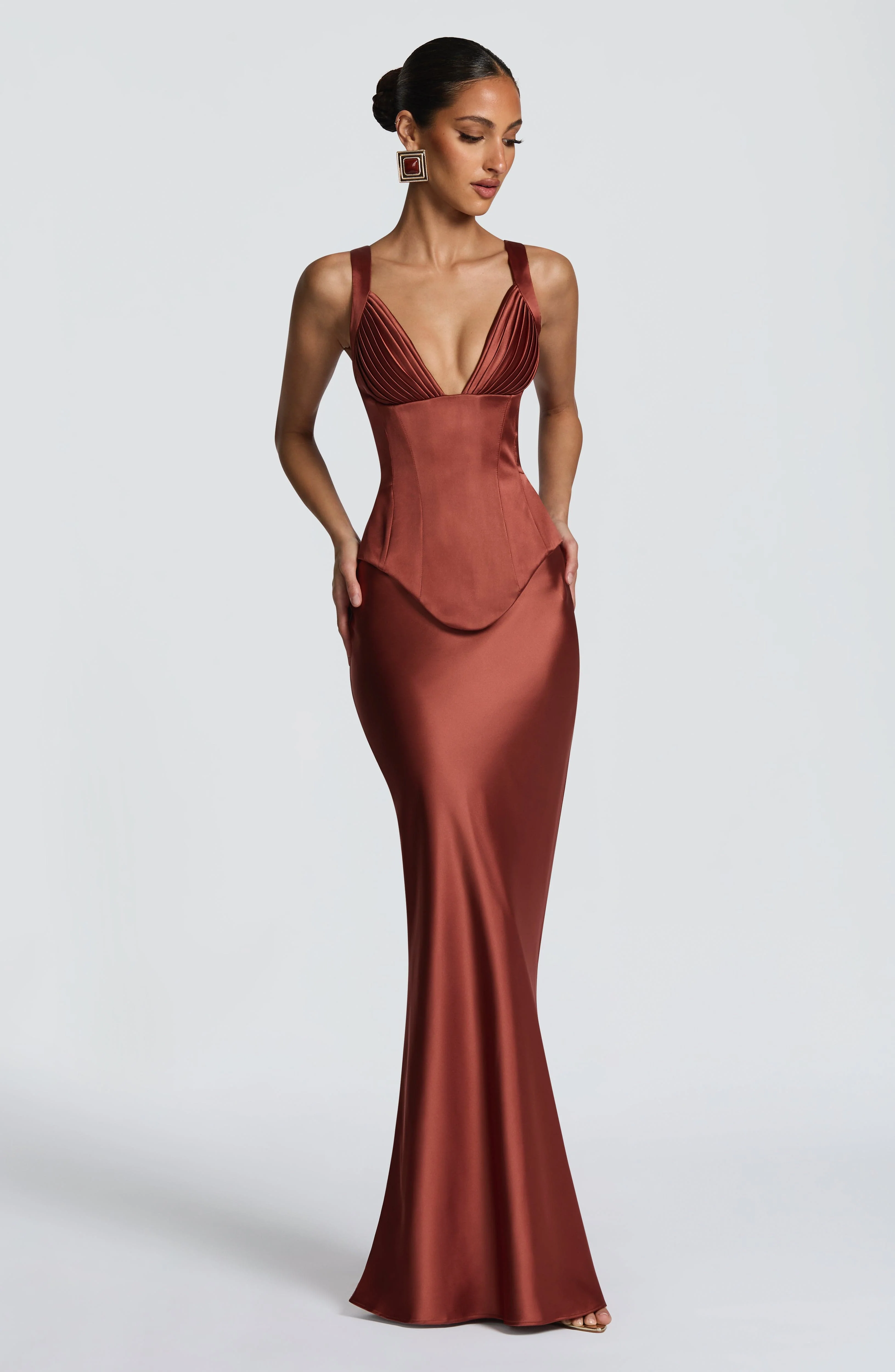 Atlanta Maxi Skirt - Rust