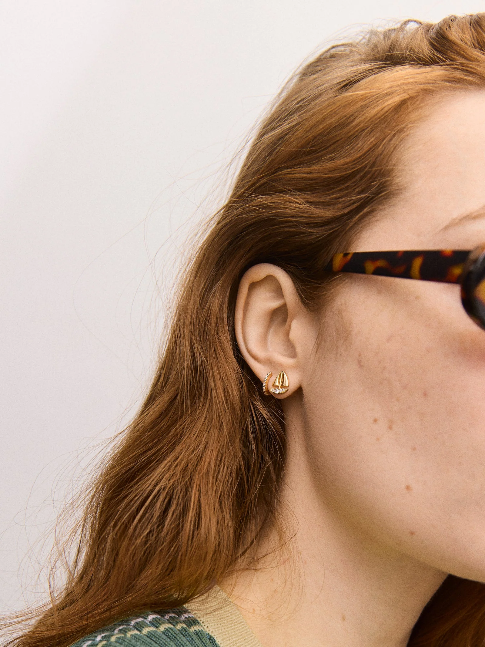 14K Gold Just For Fun Earrings - Sailboat