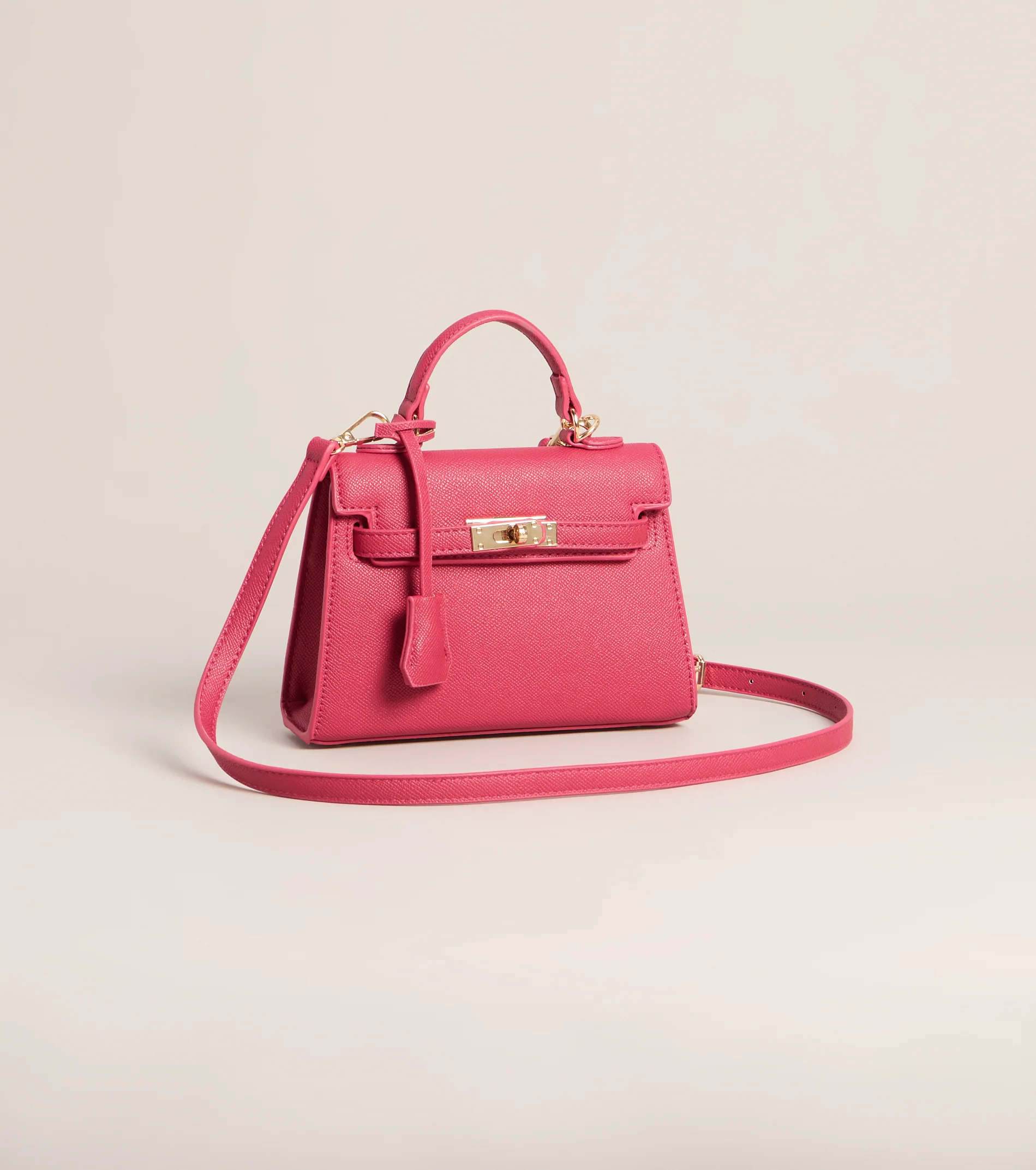 Iconic Behavior Twist Lock Mini Satchel Bag