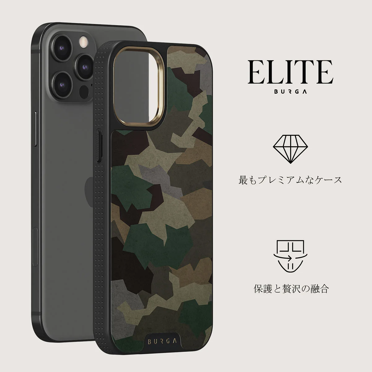 Tropical Green Camo - iPhone 12 Pro ケース