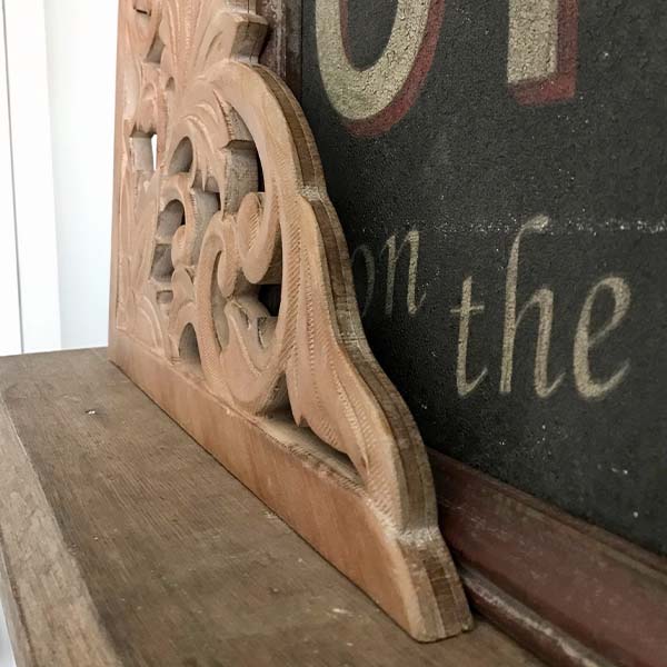 Architectural Salvage Natural Wooden Wall Gable