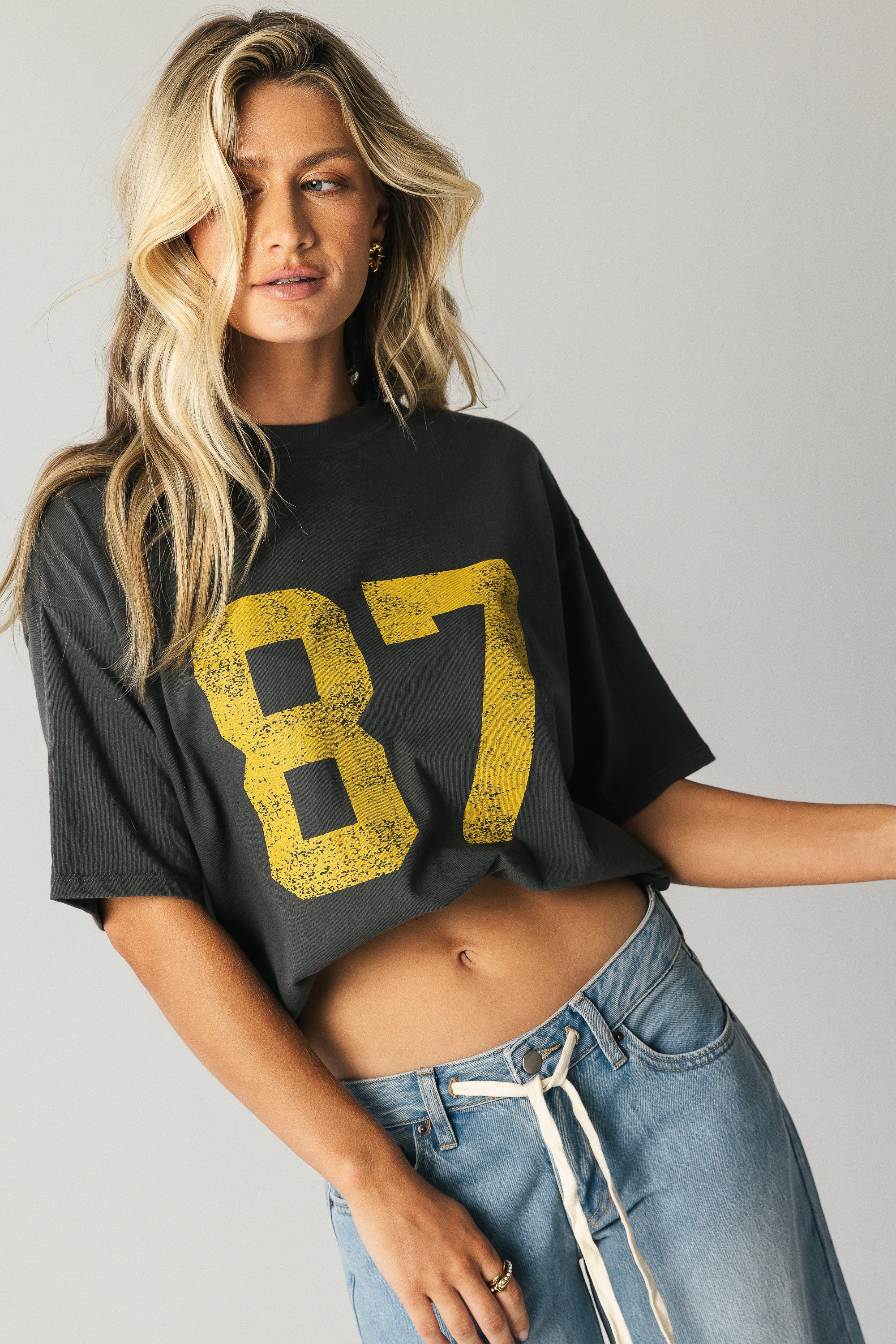 Jersey Oversized Graphic Tee