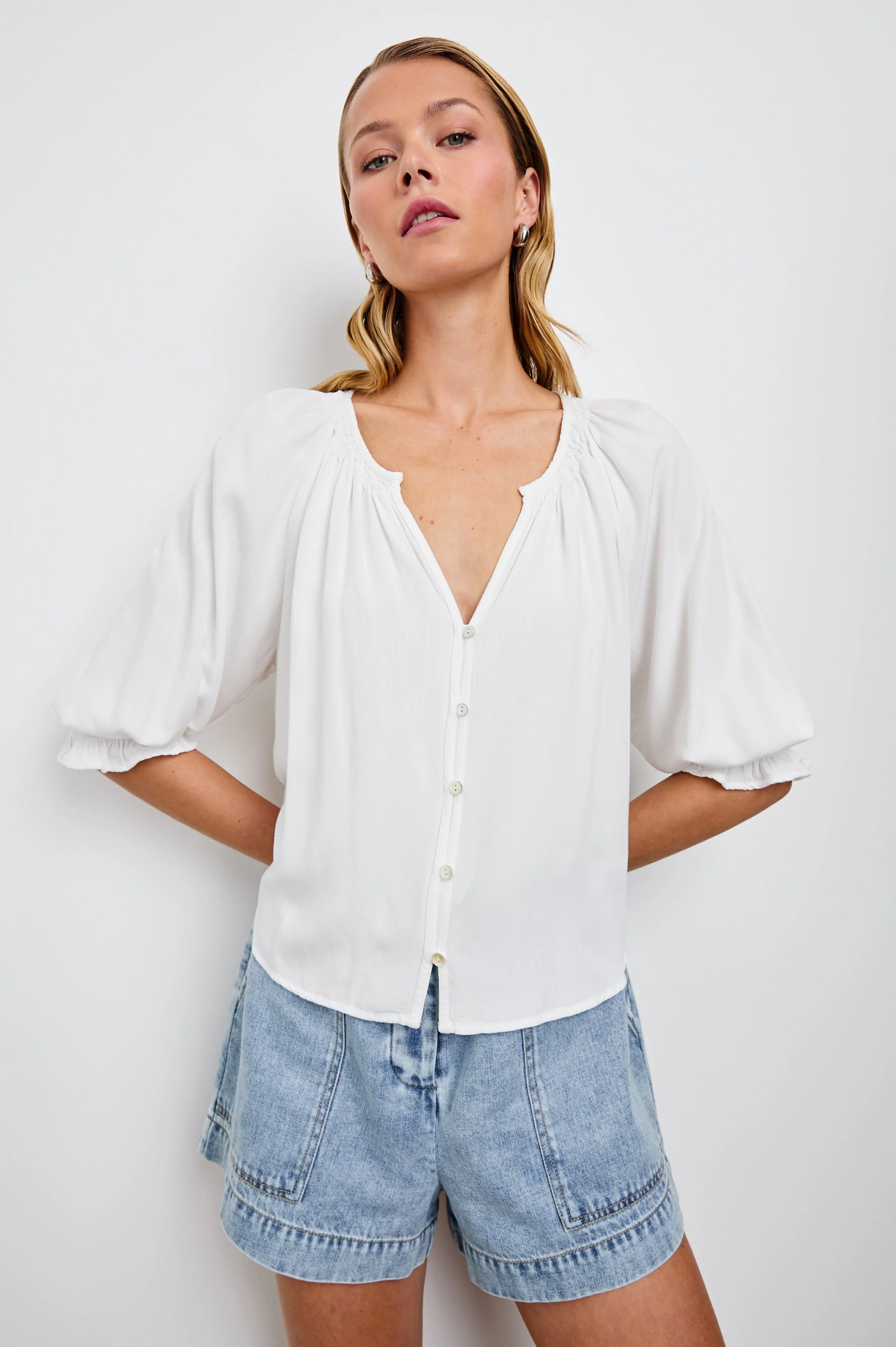 Mariah Shirt - Pearl